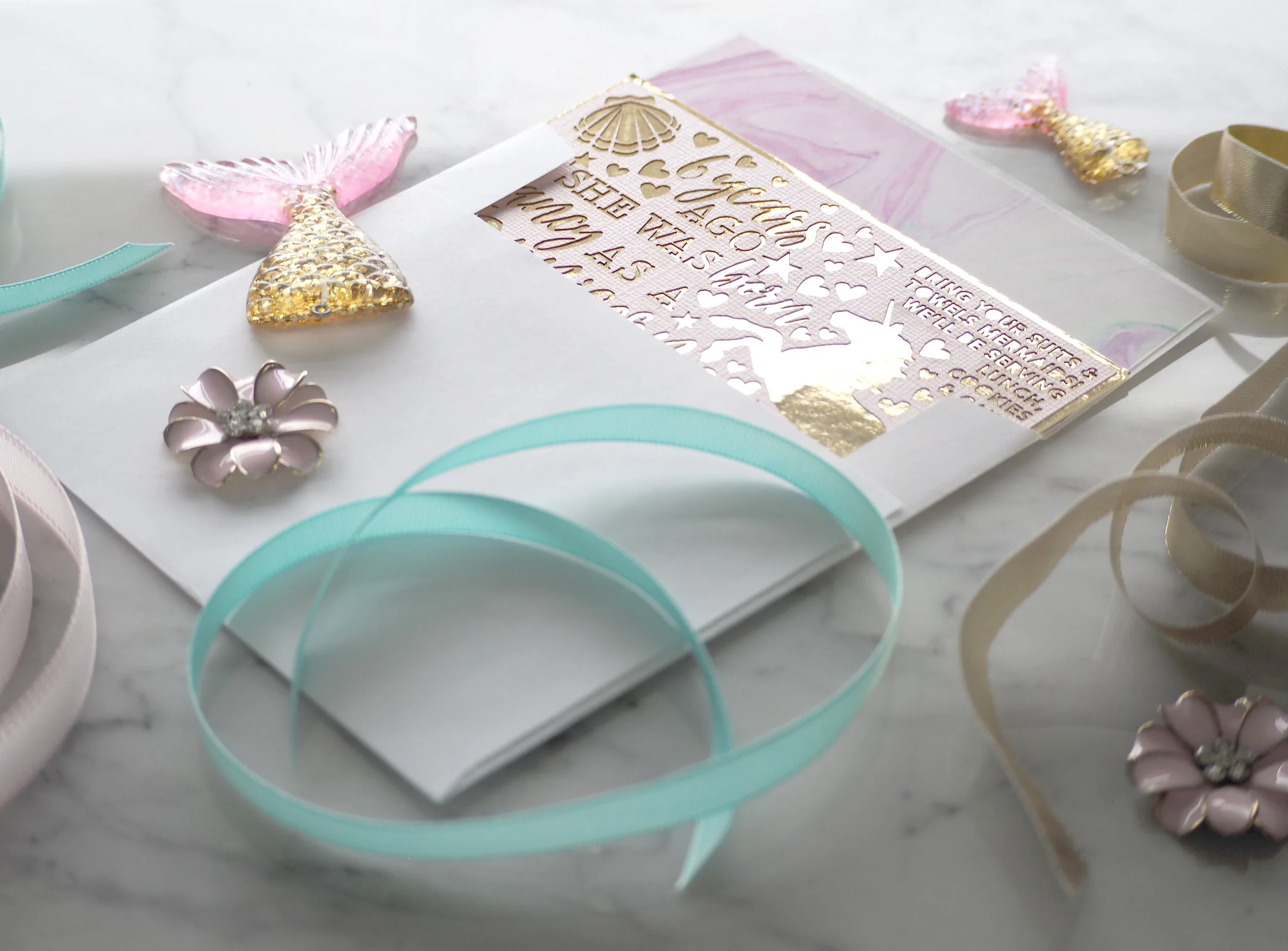 Addressed 5.5" White Square Envelopes