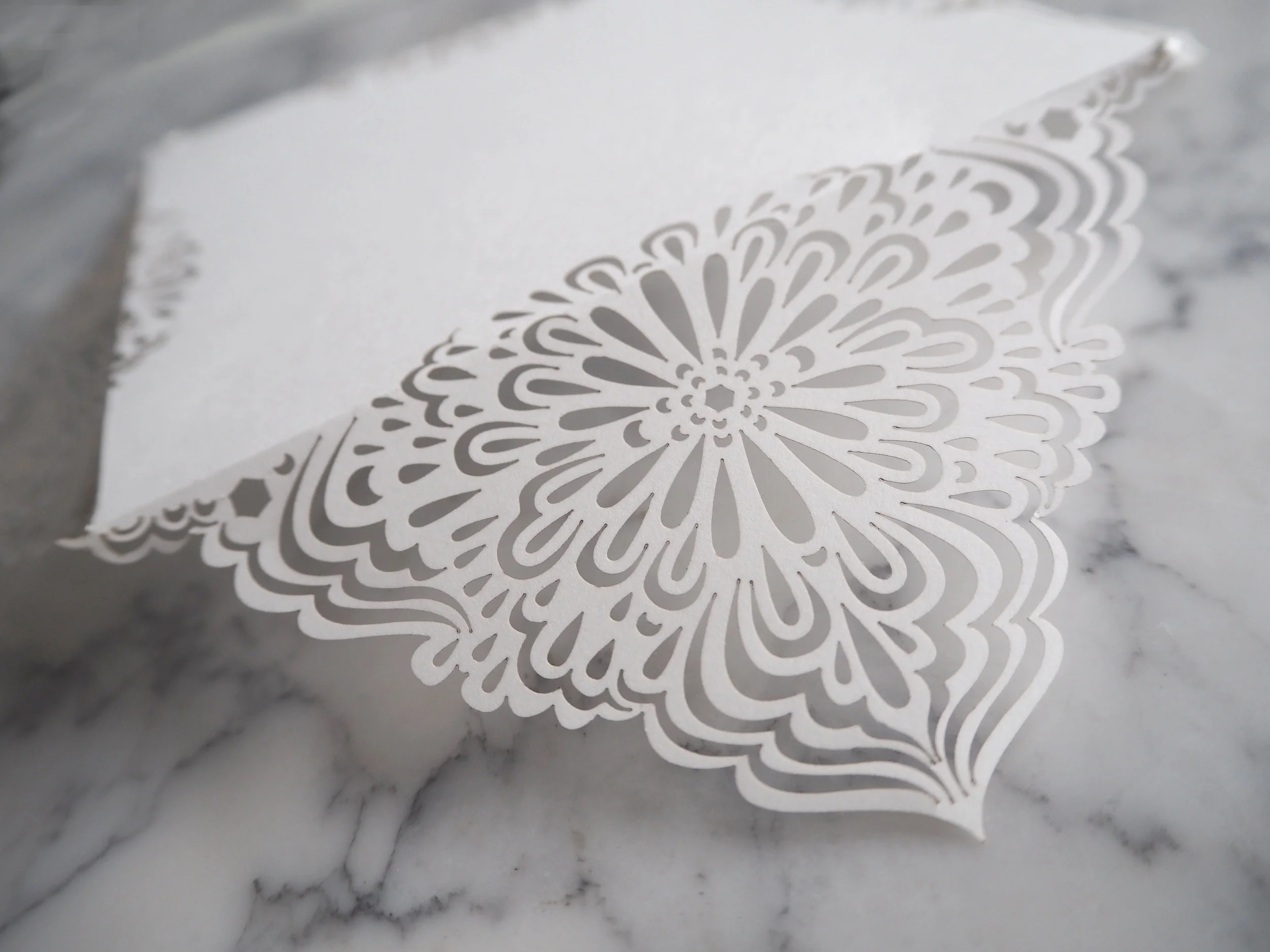 Moroccan Laser Cut Invitation Wrap