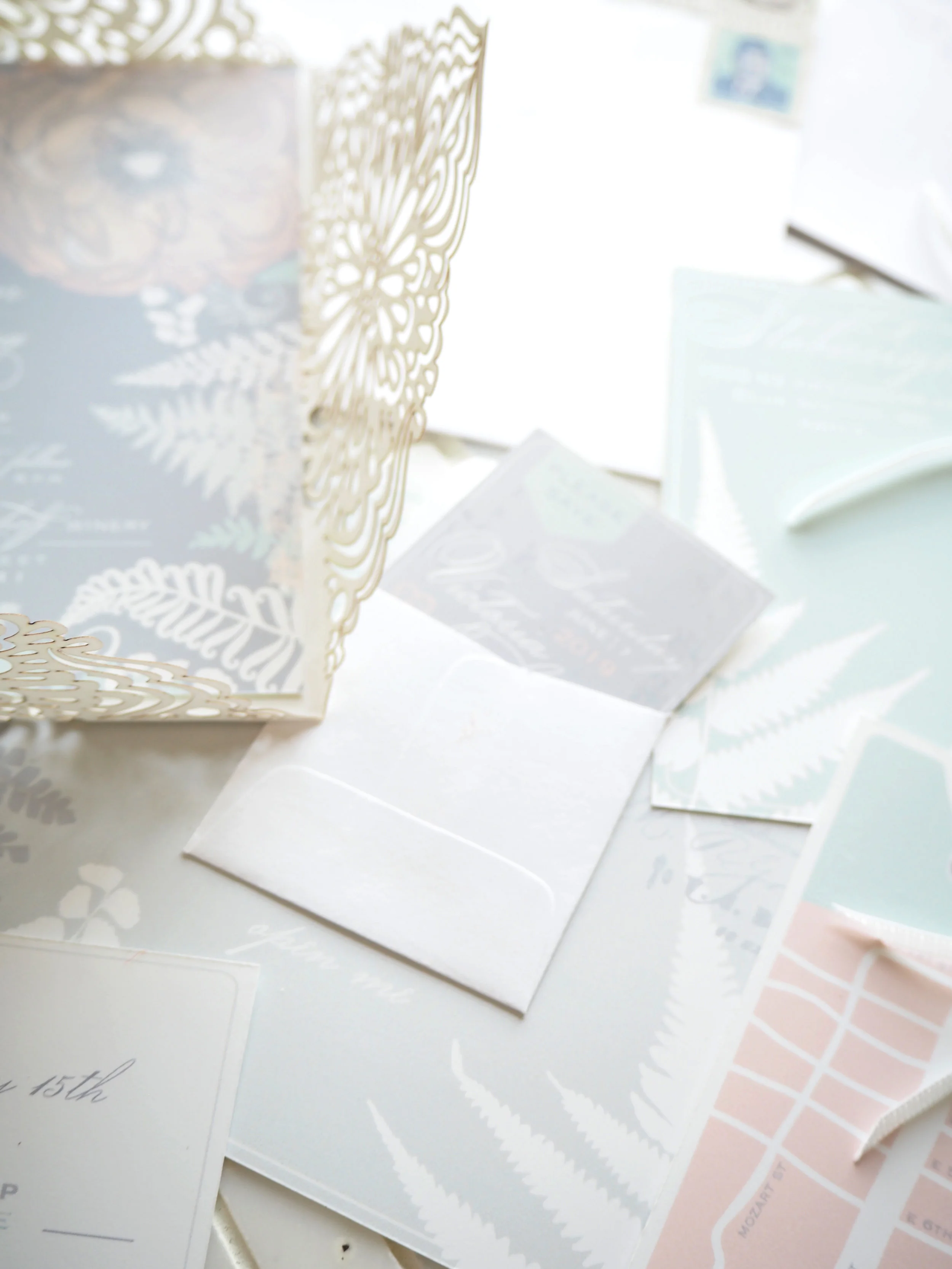Moroccan & Peony Fern Invitation Suit