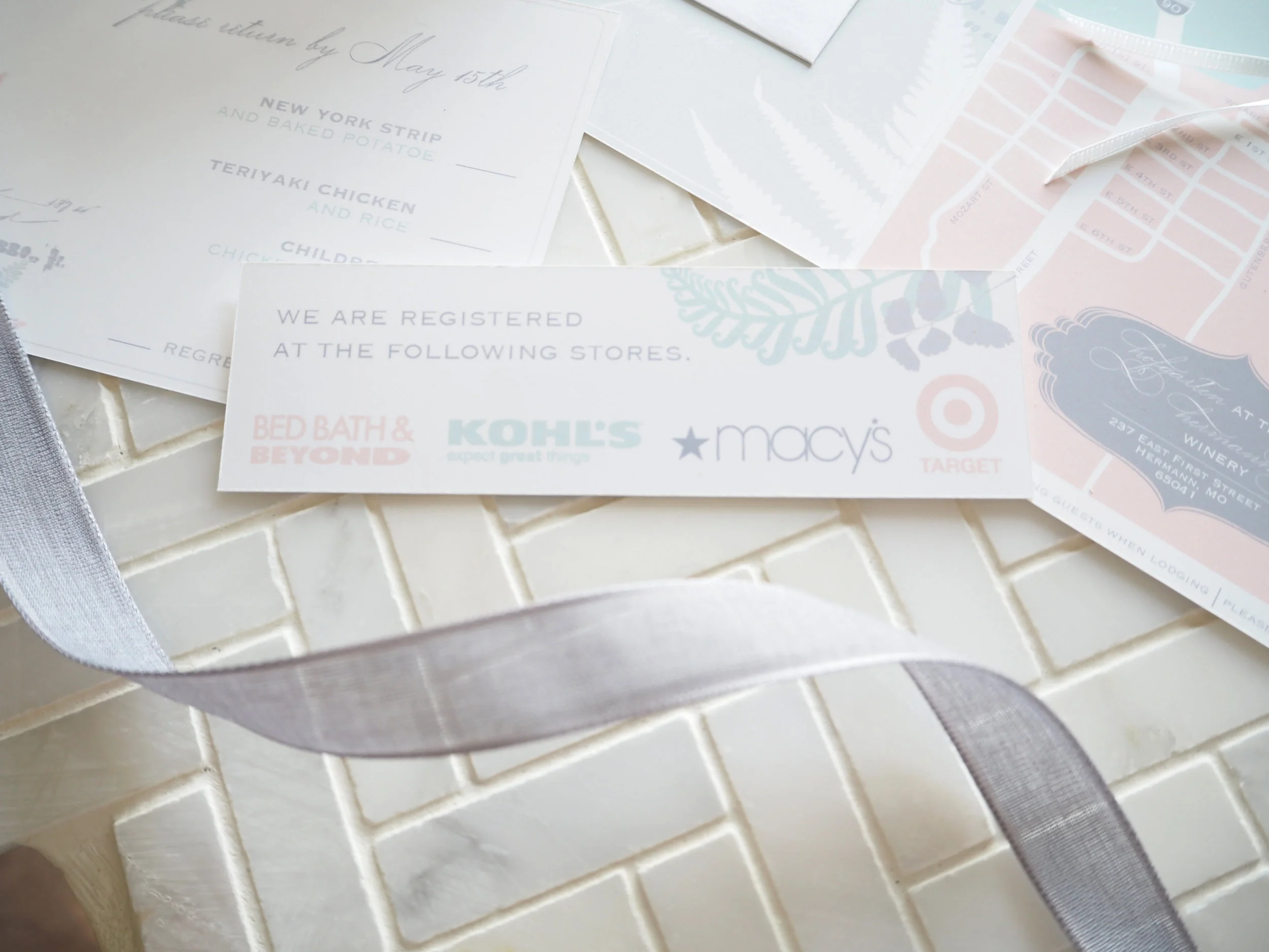Moroccan & Peony Fern Invitation Suit