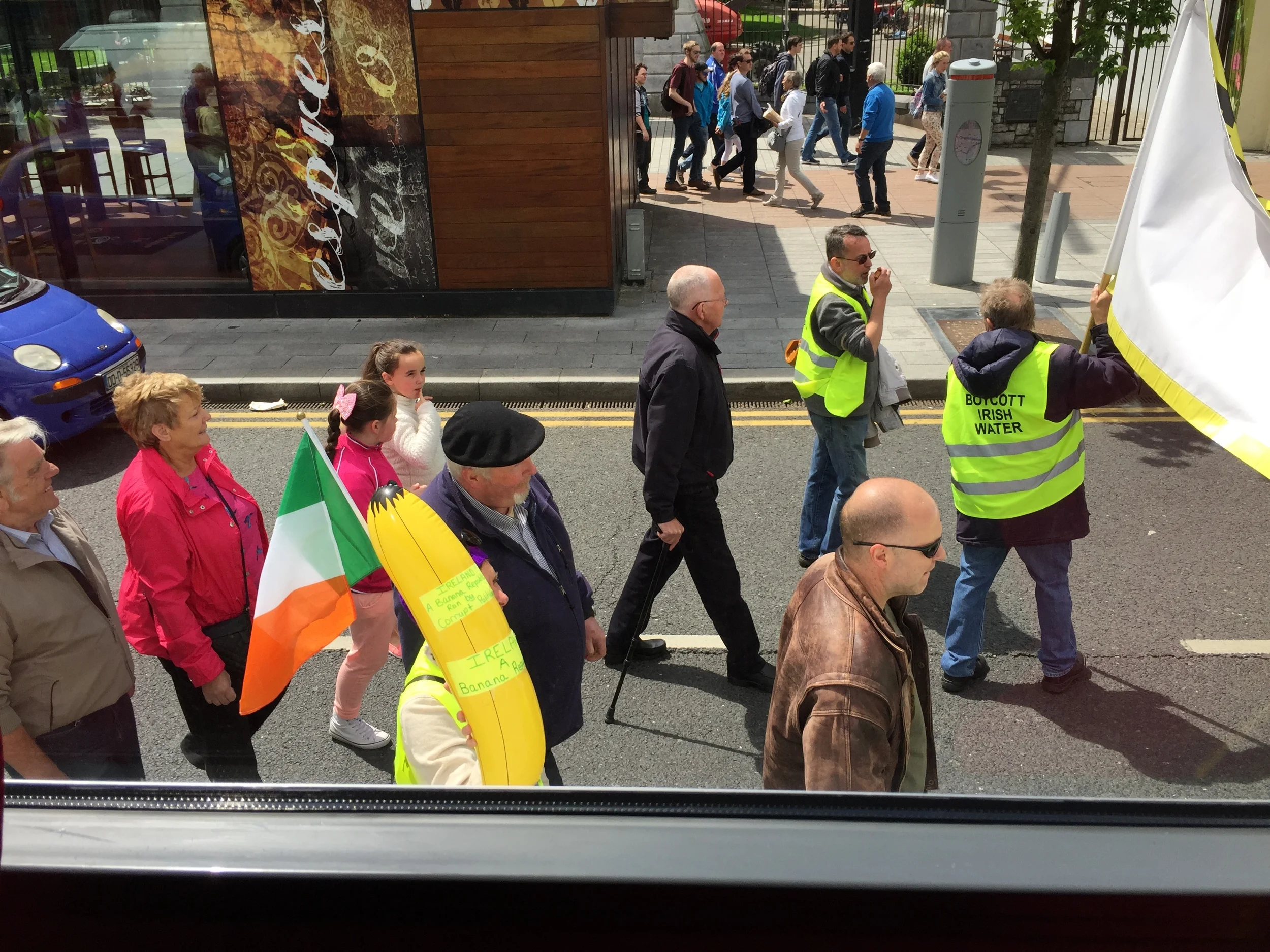 Protest in Cork City...very exciting!
