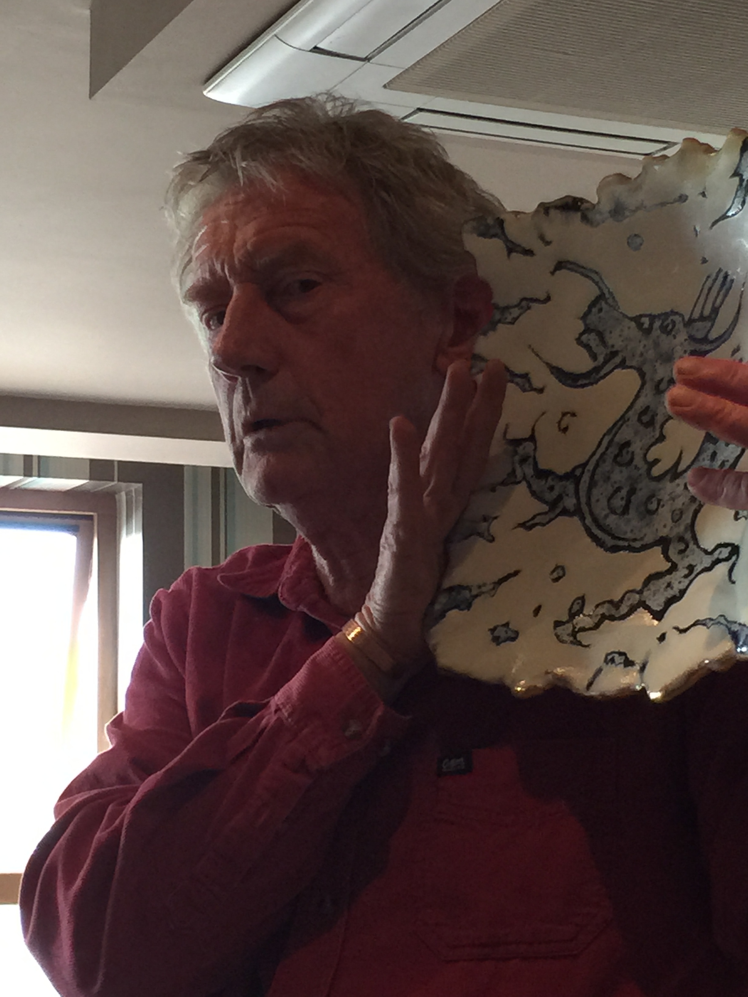 Cormac Boydel with one of his platters.