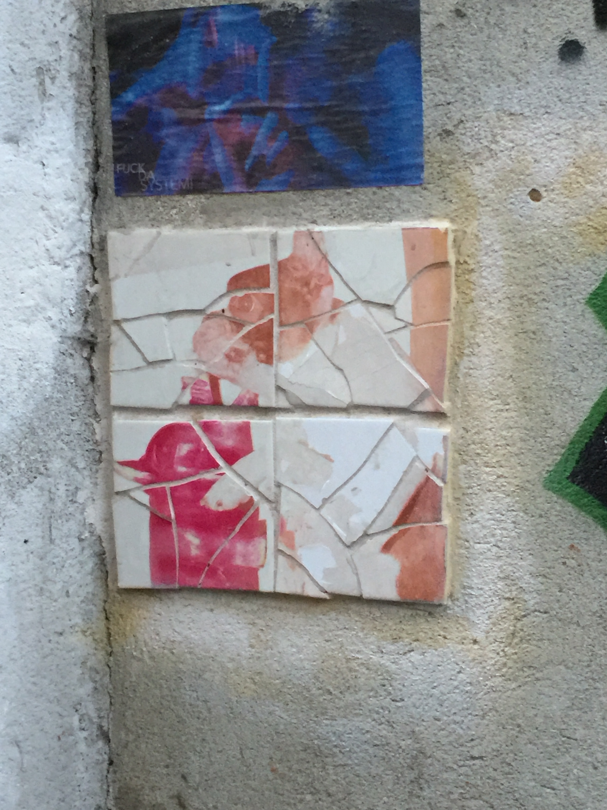 Tiles on side of building in Alfama