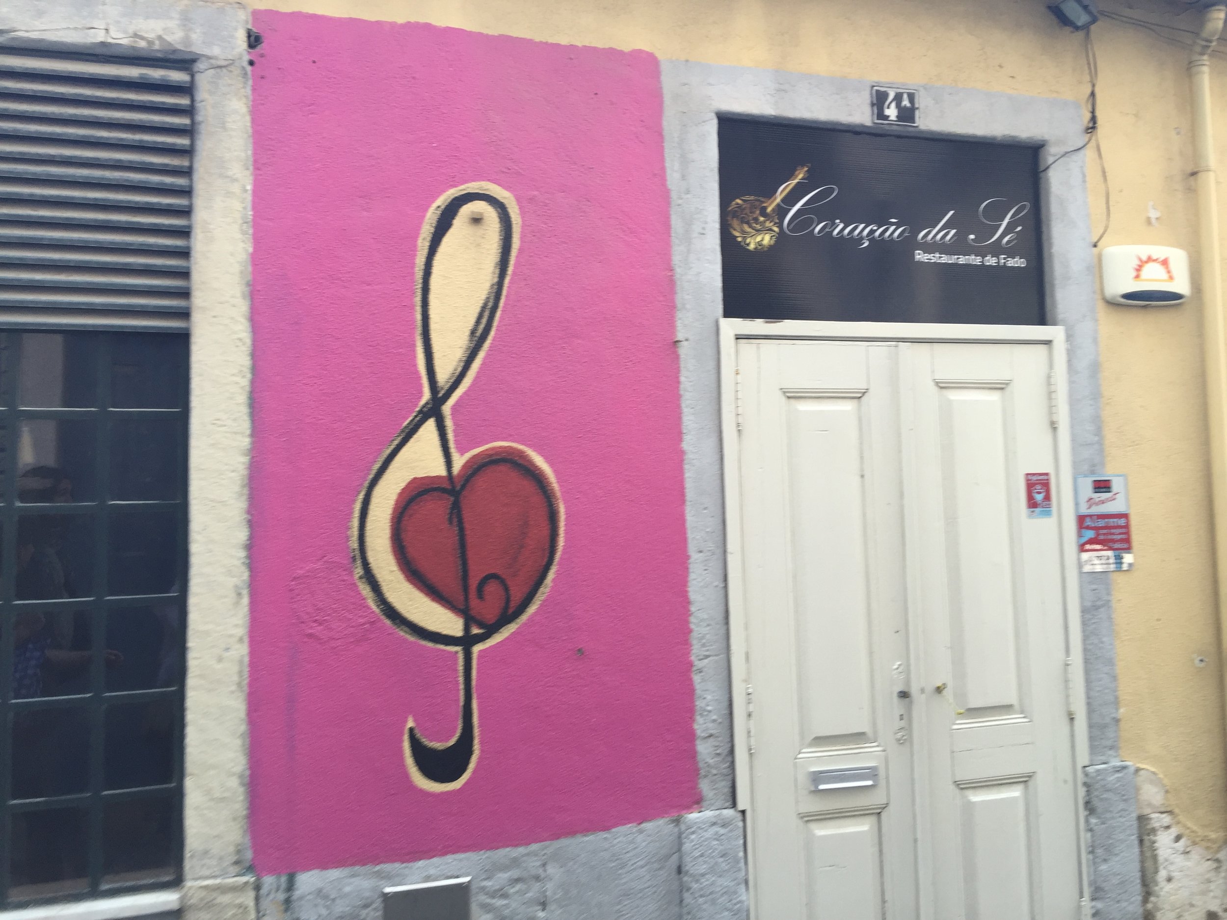 Fado restaurant around the corner from our flat. Wonderful food and performance!