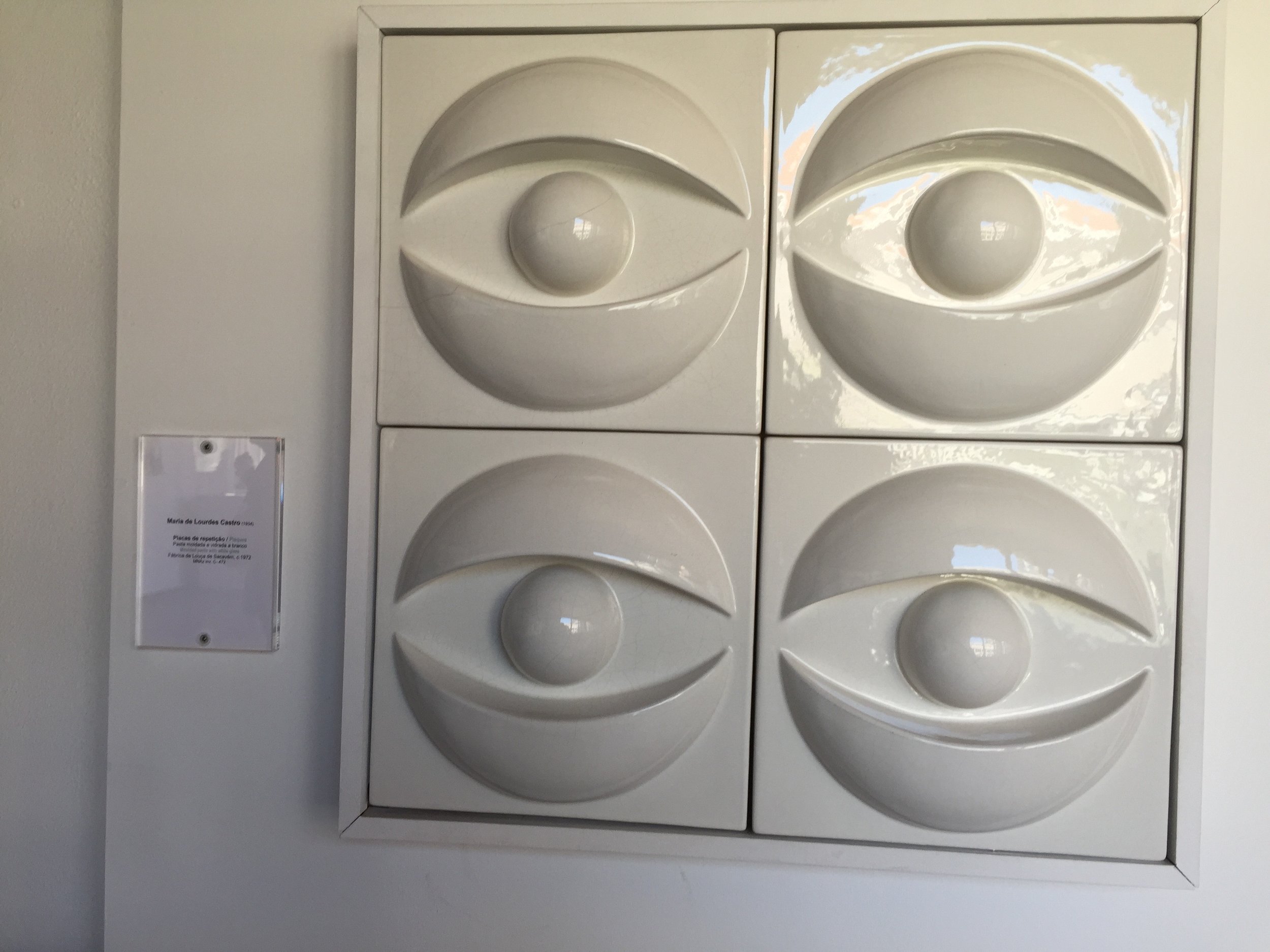 Wall piece by Maria de Lourdes Castro.