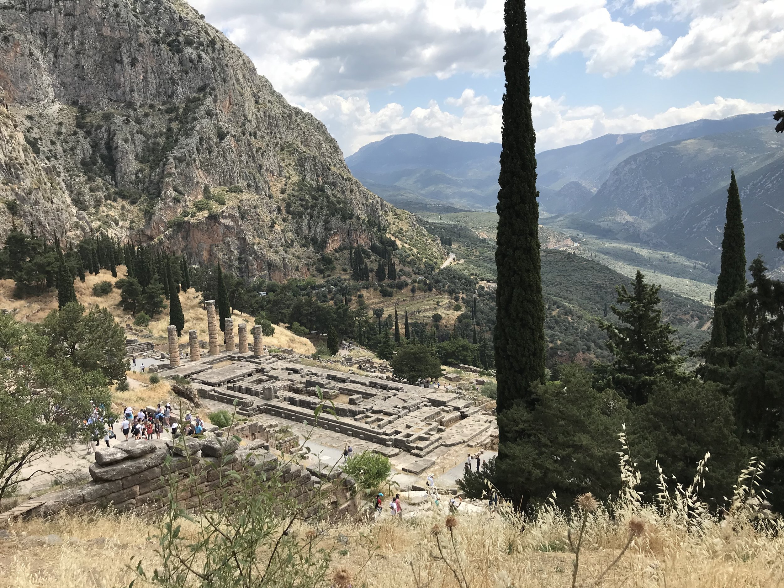 View from above Mt. Parnassus and the valley below.