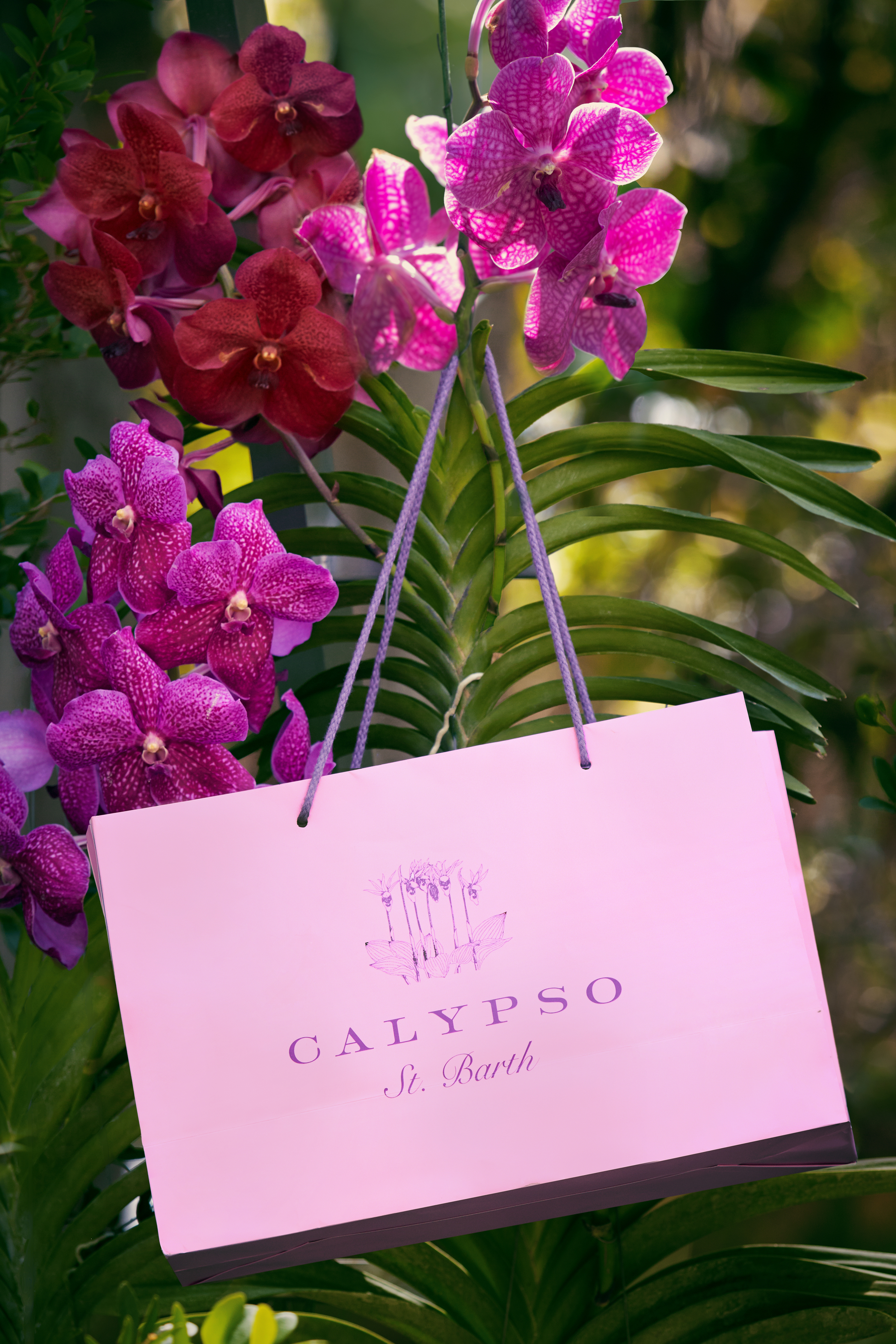 calypso bag on flowers photo