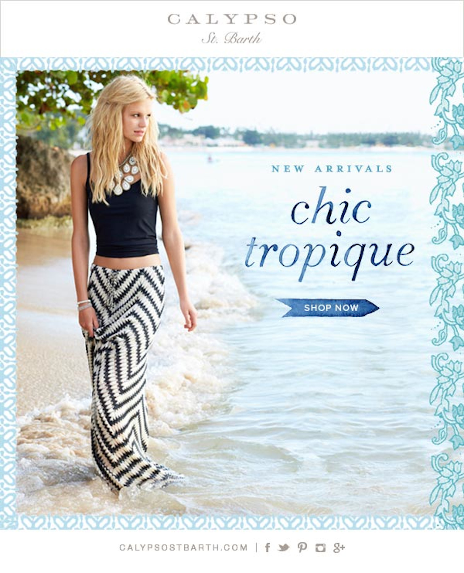 chic tropique calypso st barth in barbados with nadine leopold and matt jones