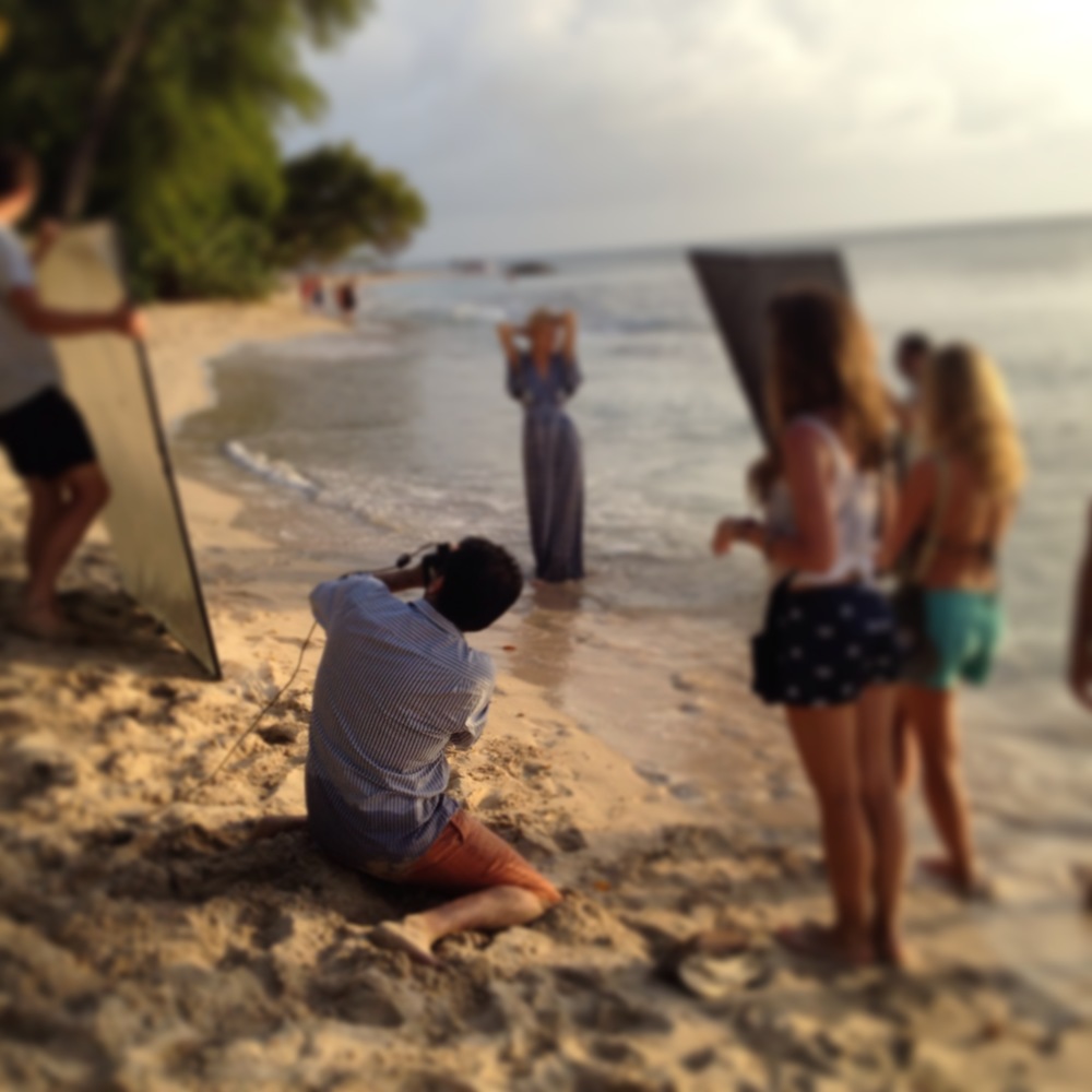 calypso in barbados photo shoot bts county fair productions on the beach nadine leopold