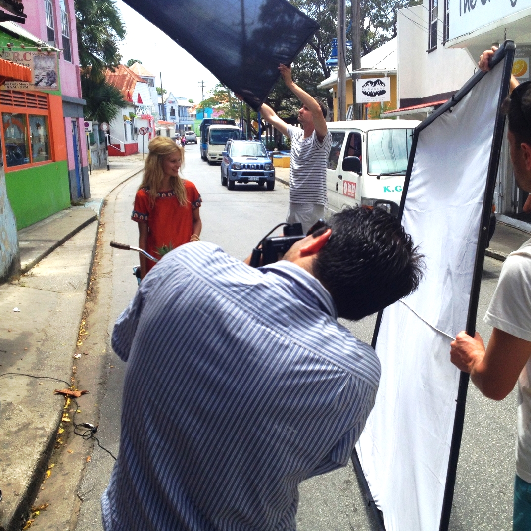 calypso in barbados photo shoot bts county fair productions matt jones on location