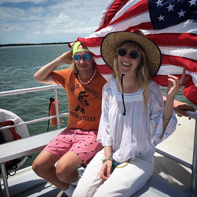 Having just a little fun on set today. #onlocation #islamorada #floridakeys #svdelos #sailinglife #productionboat