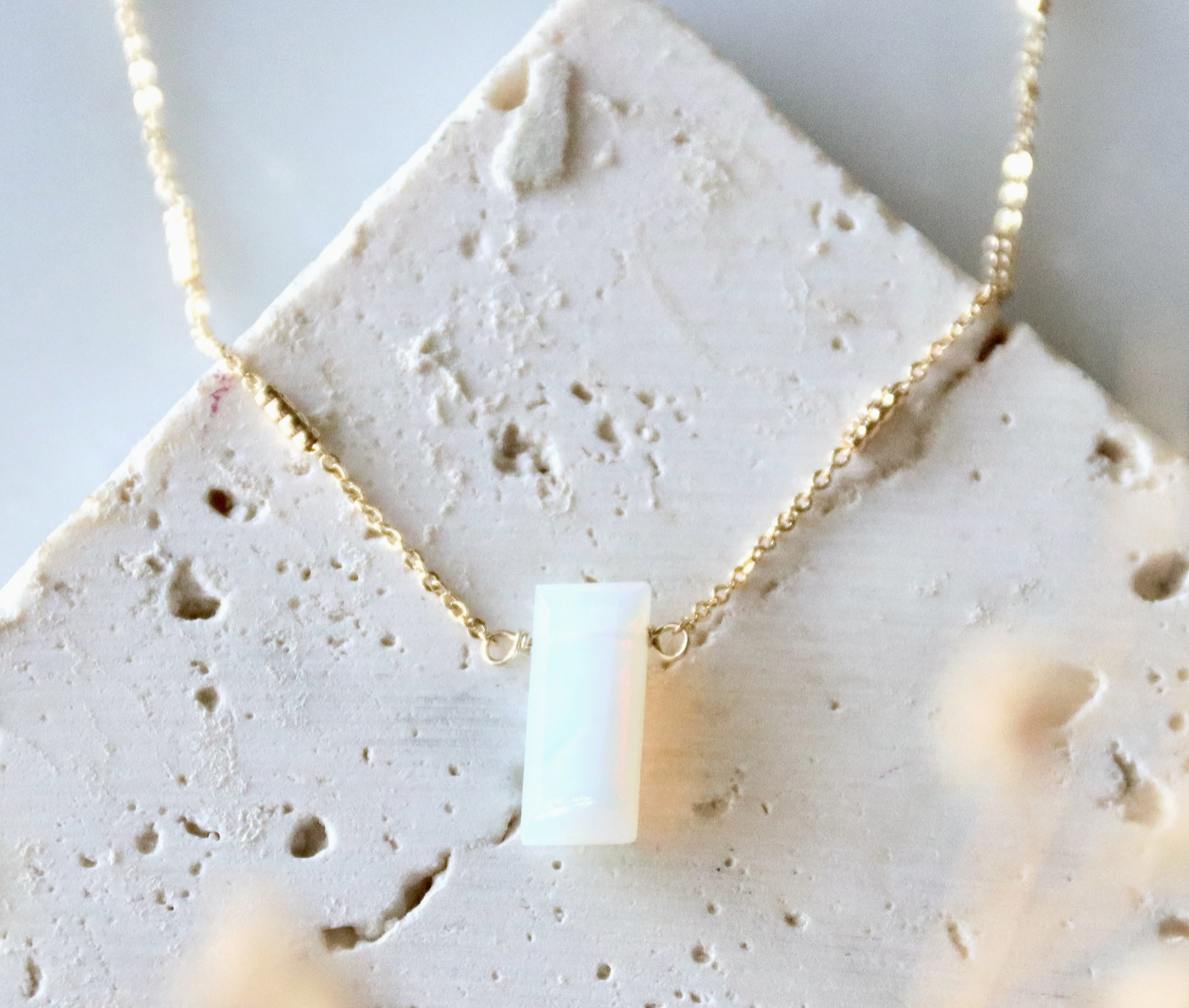 Opalite Rectangle Necklace