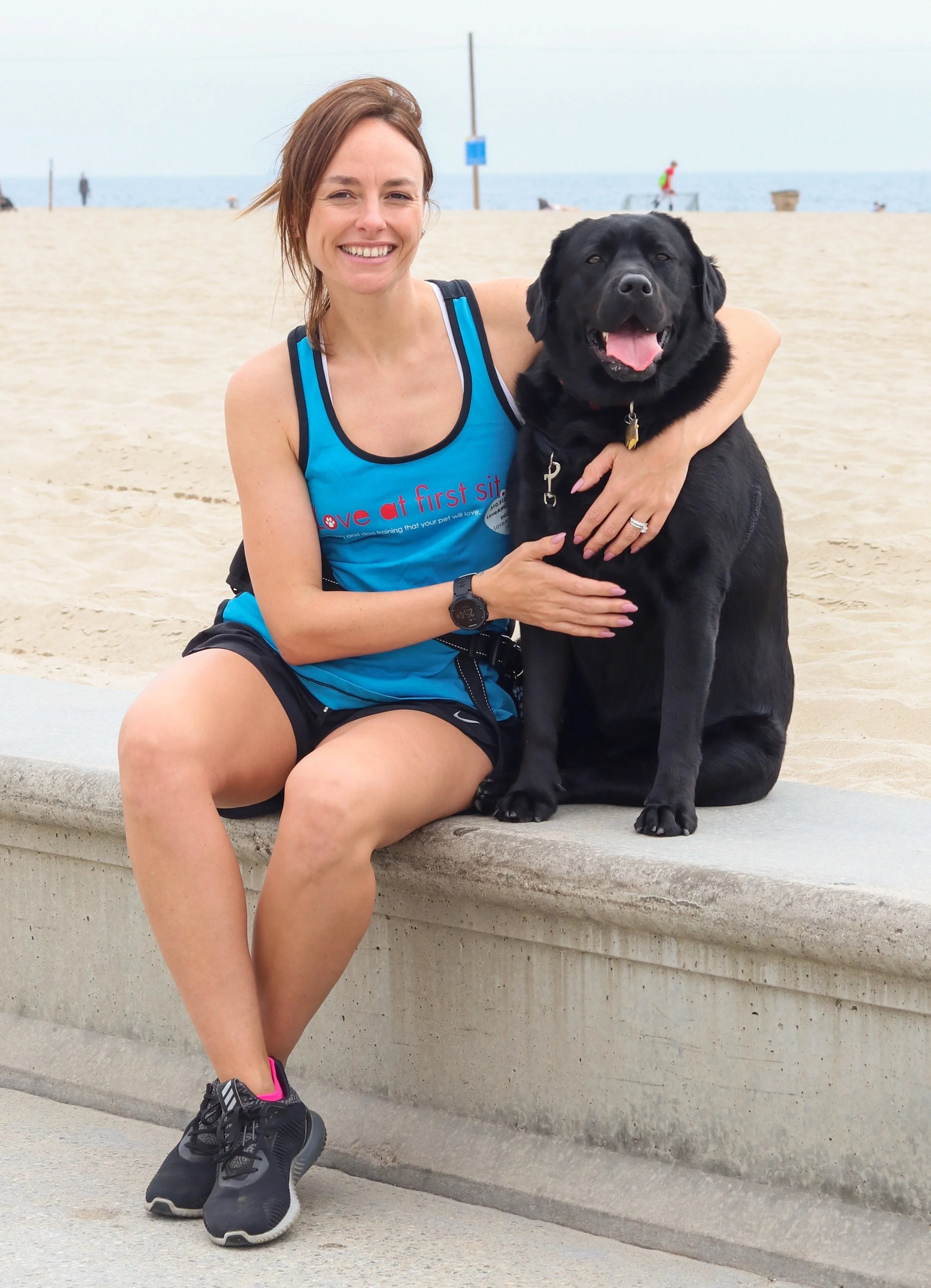 Lead dog runner, Angela Hodgson & our very own, Soda .