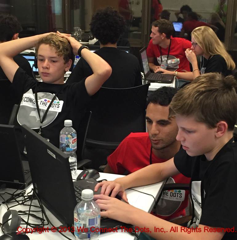 Students and mentors putting learning into practice