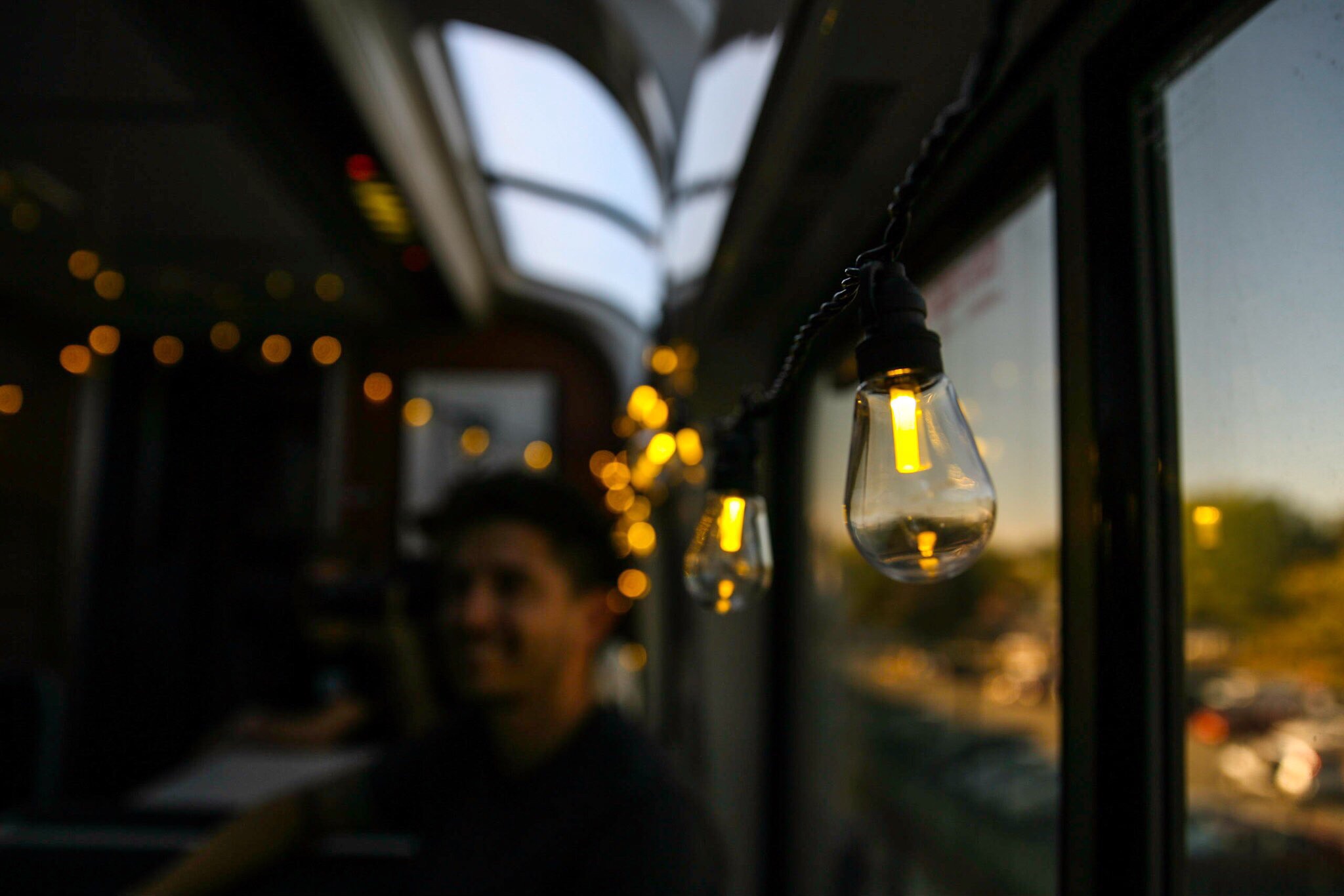 The set up of the #PassportExpress was absolutely amazing! Also - that's my roommate, Mat!  