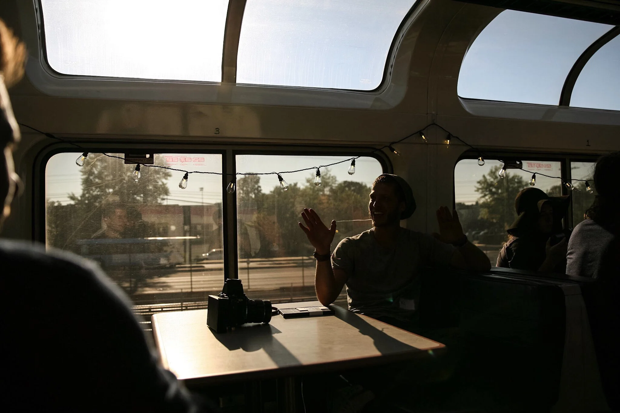 The conversation between creatives aboard the #PassportExpress make the trip all worth it!  