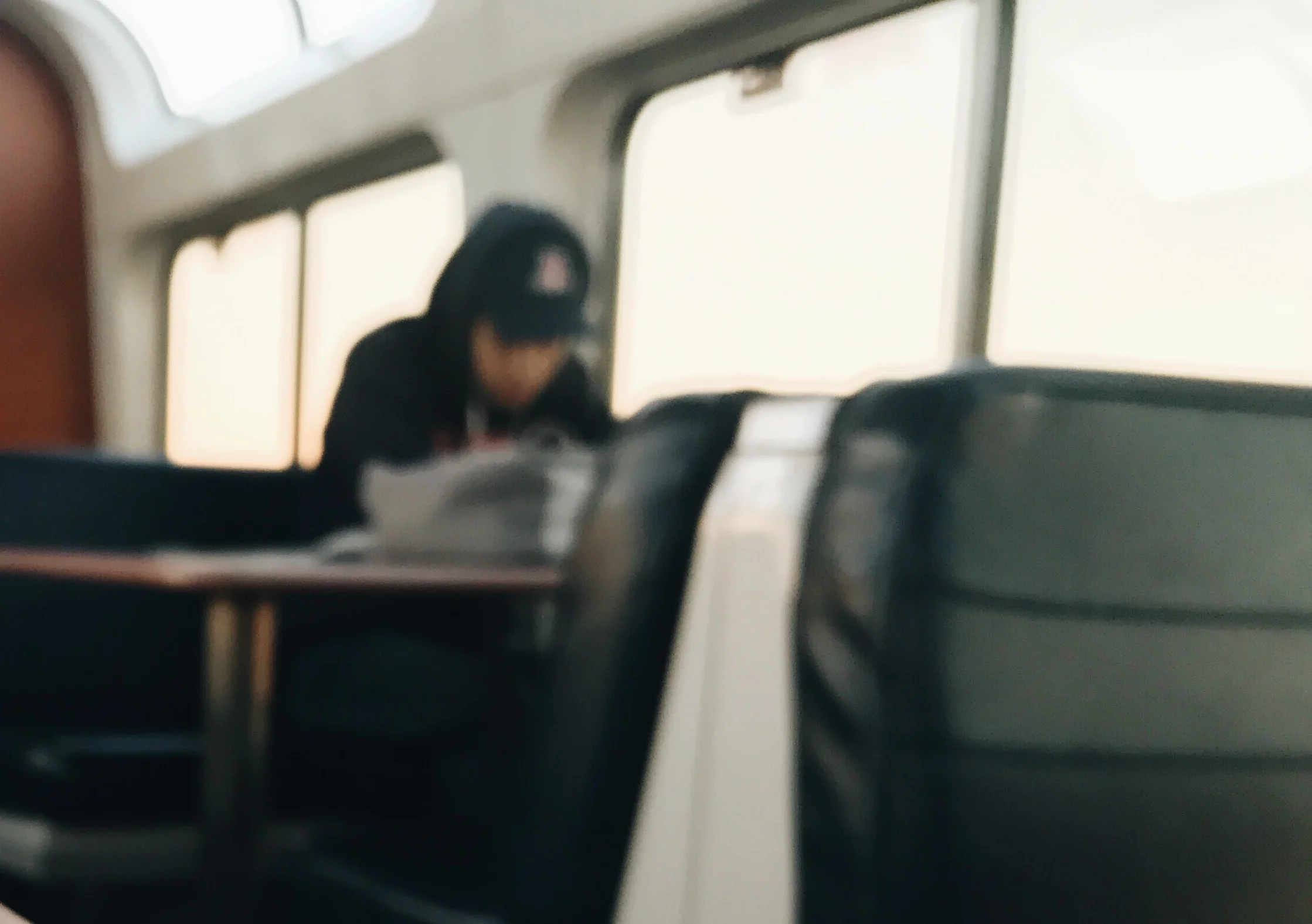 A young man facetimes a young lady to share his first time riding Amtrak.