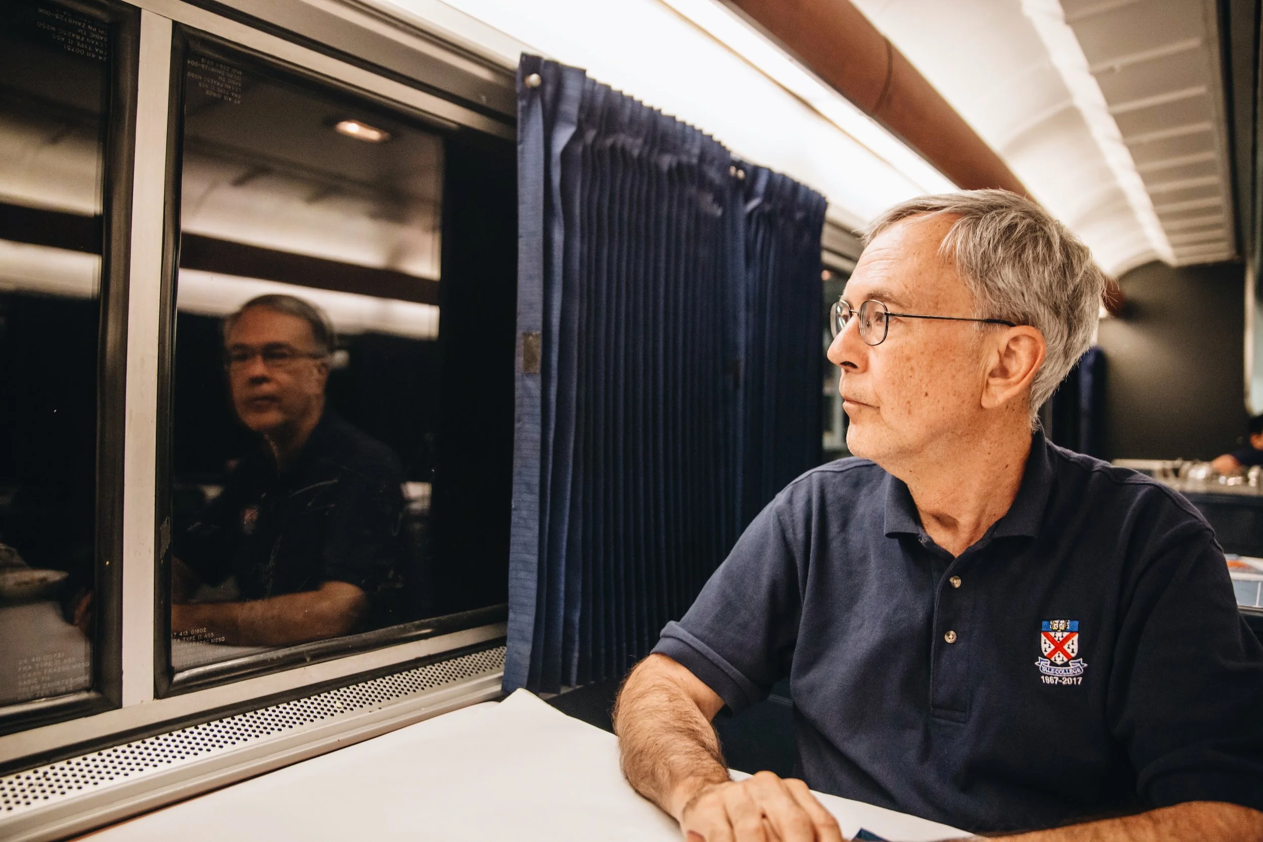 Lee looks out into the darkness and recalls the night he almost missed his train