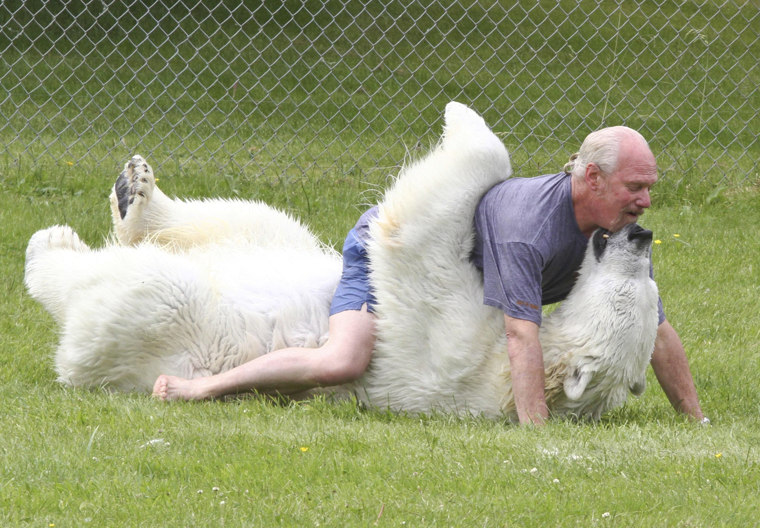 Mark Dumas the animal trainer who's best friend is a polar bear