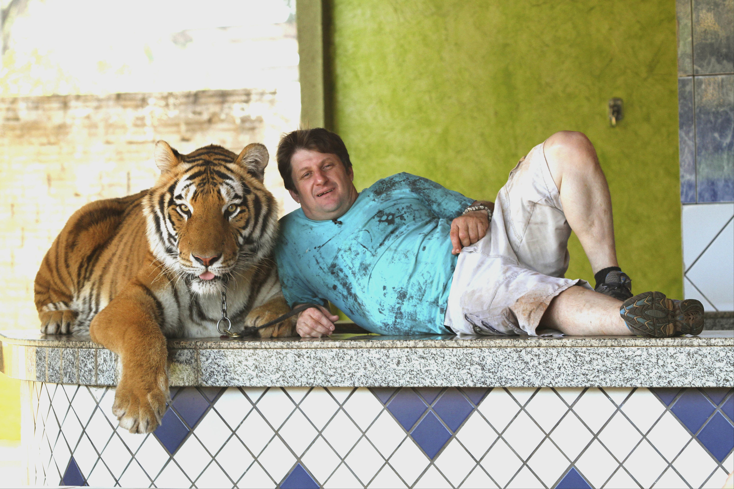 Best Friend With Pet Tiger