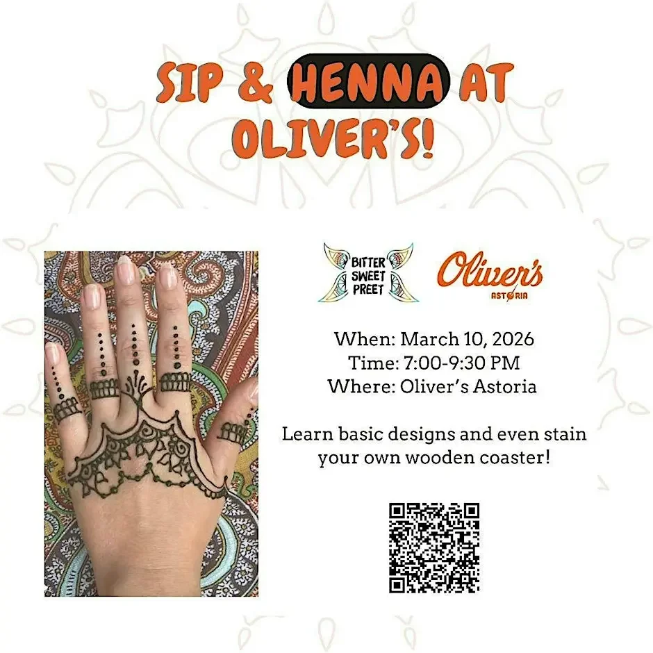 SIP &amp; HENNA 3/10
