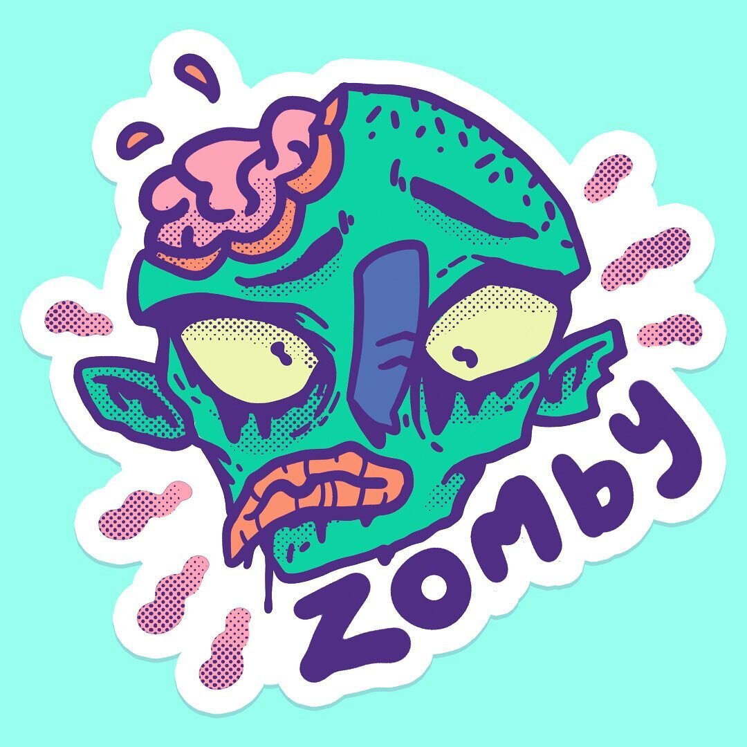 Day 8: Zomby. If I had to pick one, I&rsquo;d go Return of the Living Dead every time.
🎃
#drawloween2020 #drawingoftheday #drawingchallenge #halloween #horror #horrormovies #art #illustration #zombie #returnofthelivingdead #characterdesign #original