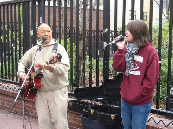 No, I'm not a singer. But from time to time, my dad and I would lead worship together in the park with our homeless friends. Those are some of the best moments of my life.