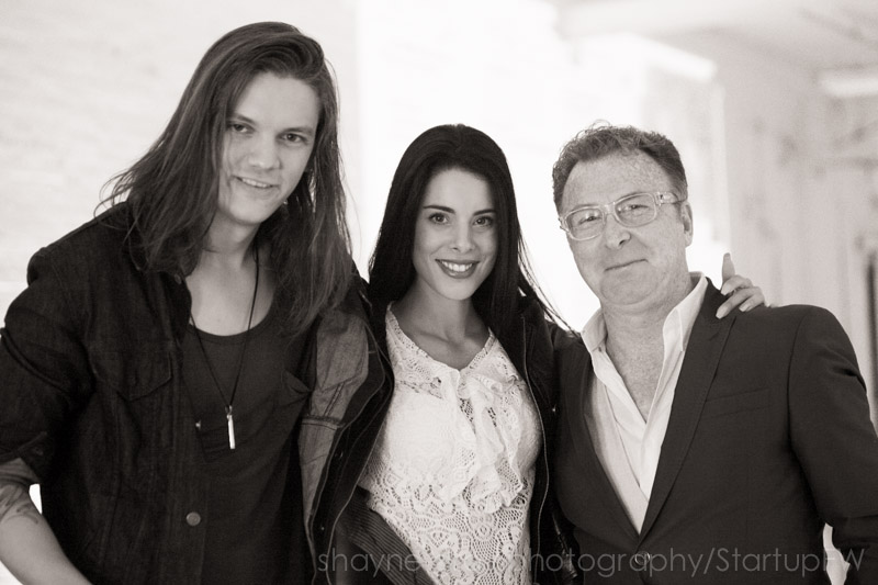 DJ James Drummond, Robyn Le Sauvage and Director/ProducerPR Philip Princeton