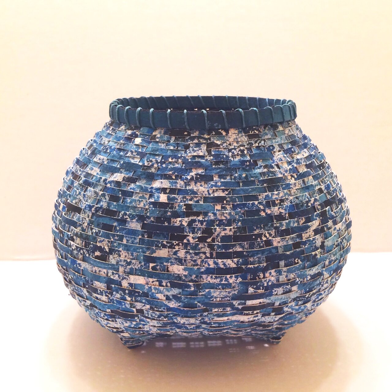 Ruth Boland-blue paper basket.JPG