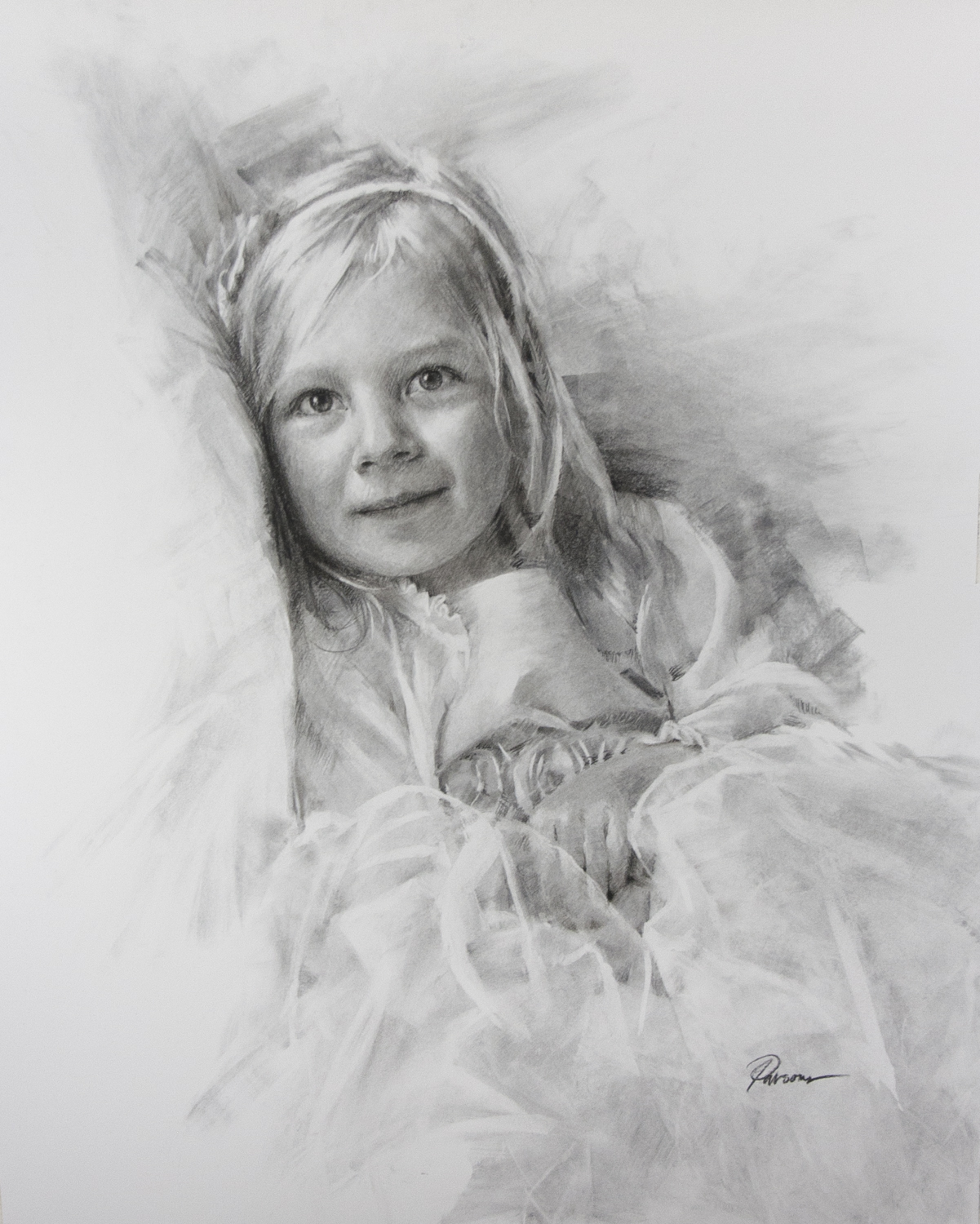 Addison Charcoal Portrait
