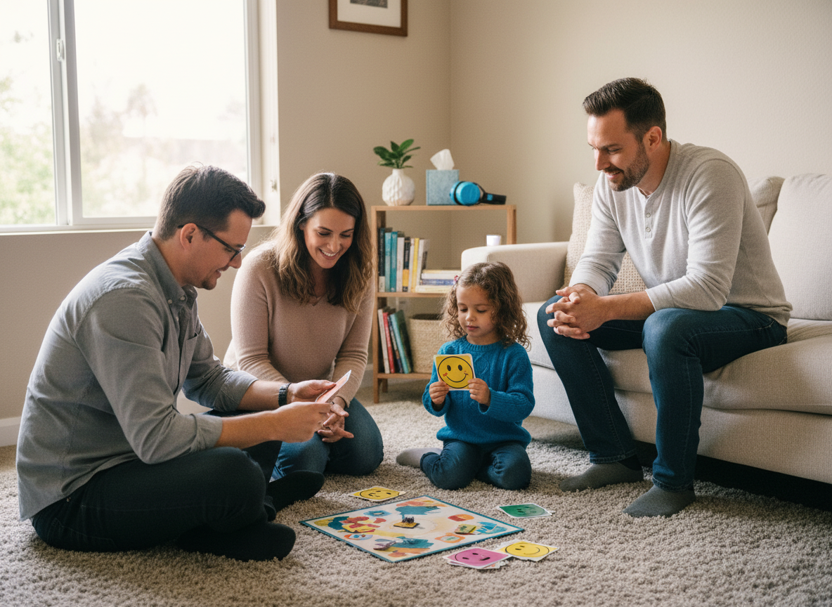 John family therapy mom dad and daughter