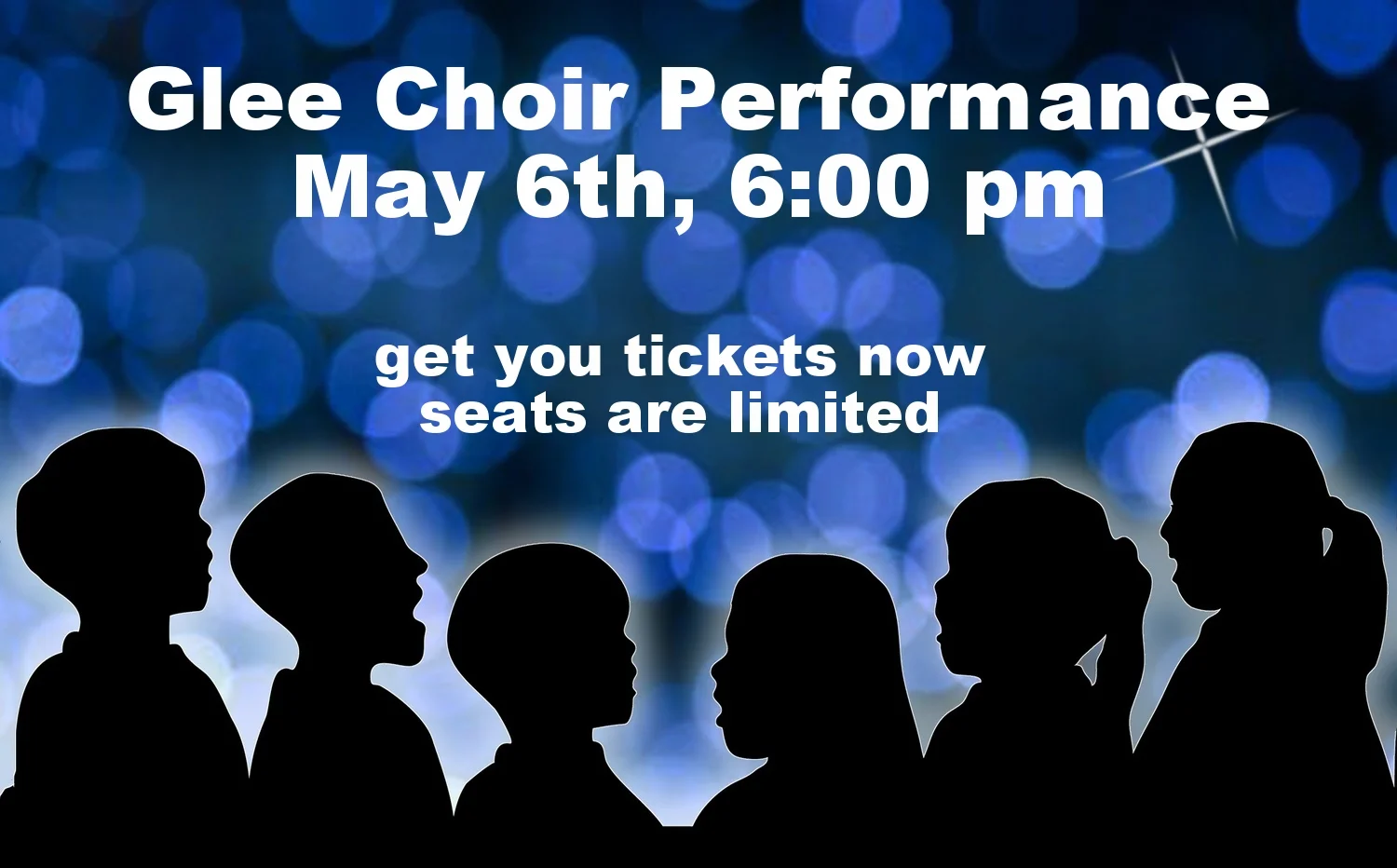 Glee Choir Performance: Come Join Us! May 6th @ 6:00 pm