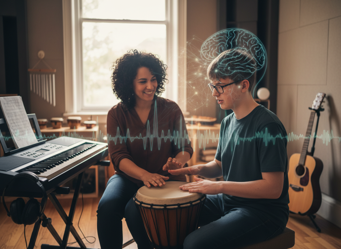 Autism Acceptance Month: Why Neuro-Affirming, Brain-Based Therapies, Like Music Therapy, Matter