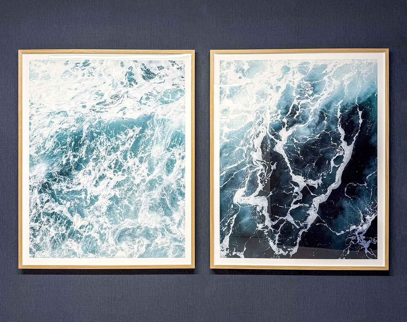   "Waves (Faroe Islands)" , 40"x60" each (art consulting by Sugarlift for a residential project on the Asbury Park, NJ shoreline) 