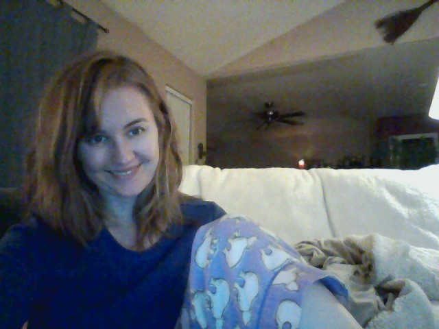 This is me in the midst of 24/7 editing. Yes, in my pajamas. February 2014