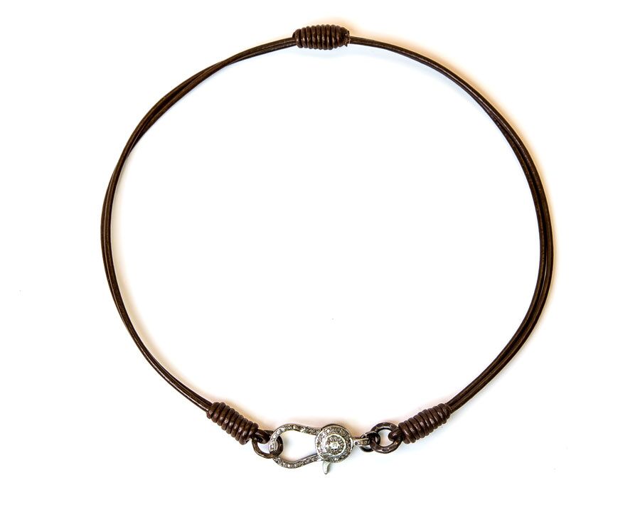 Leather necklace