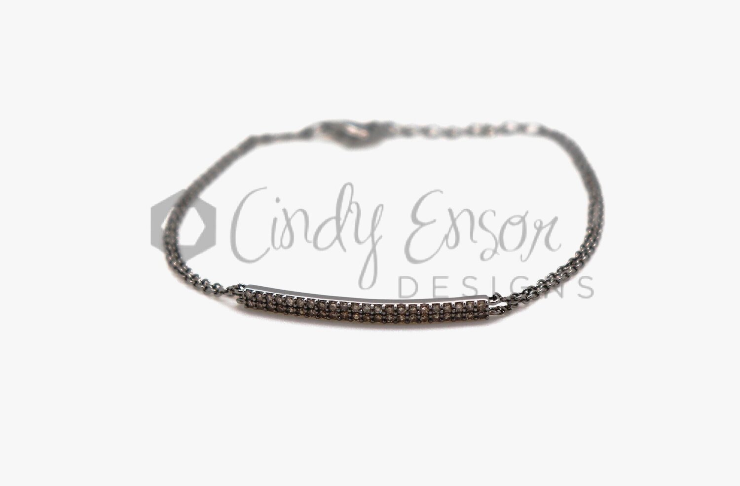 Double Chain Bracelet with Pave XO Charms — Cindy Ensor Designs