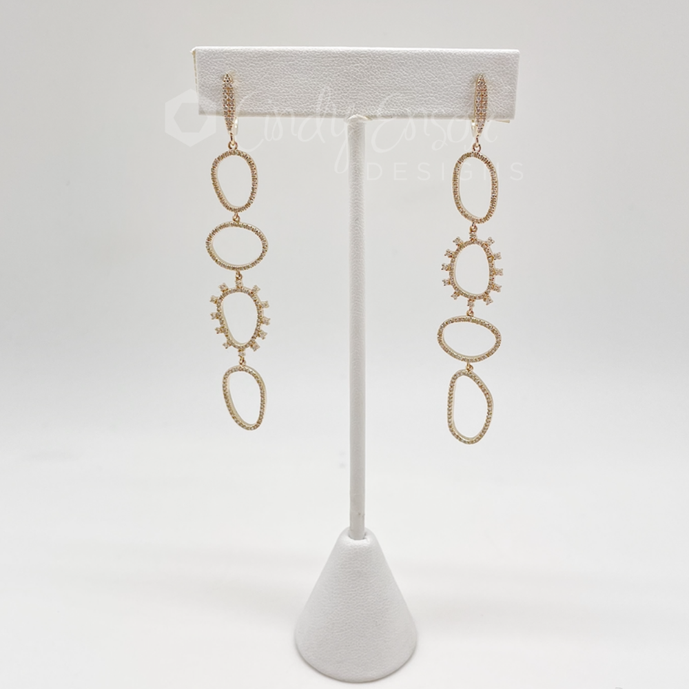 Mixed Metal Floating Hoop Earrings — Cindy Ensor Designs