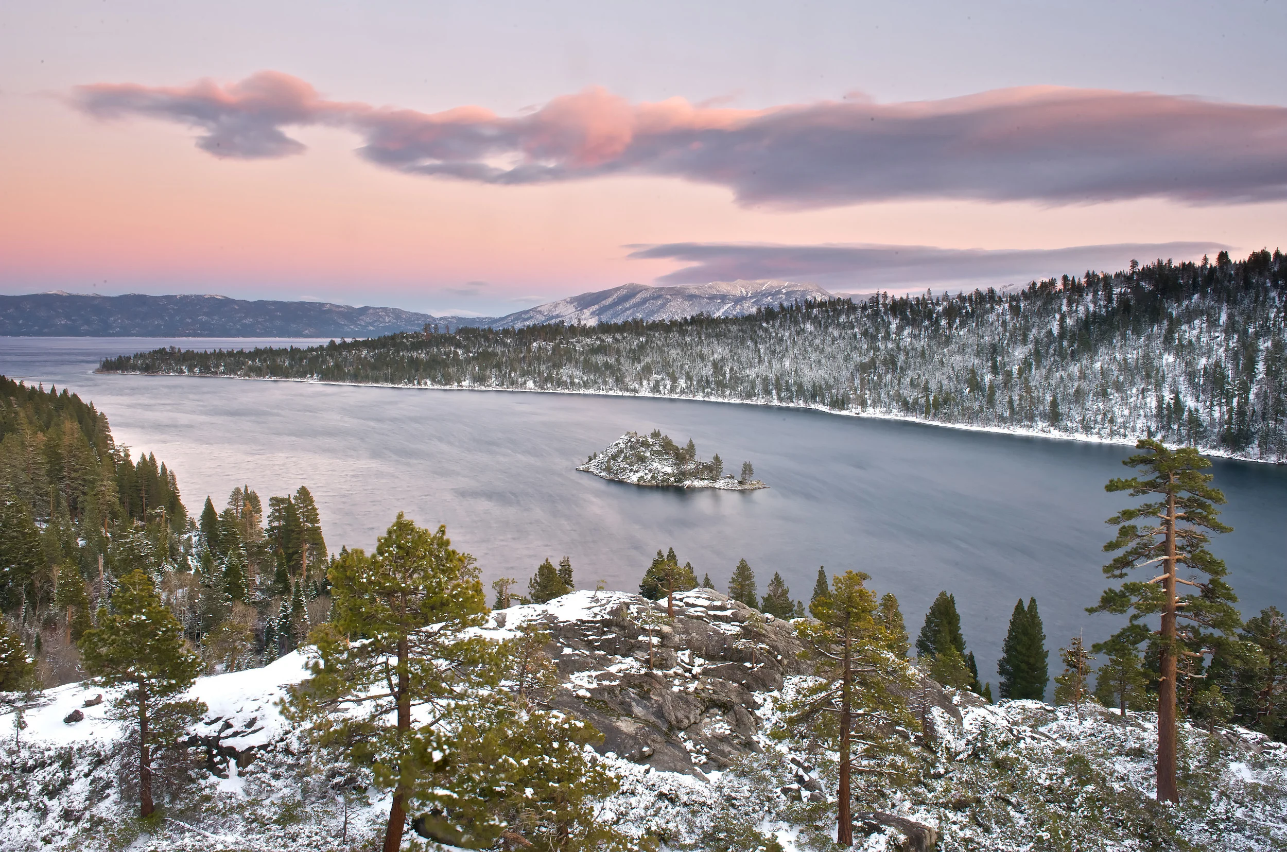 Emerald Bay, Lake Tahoe in winter