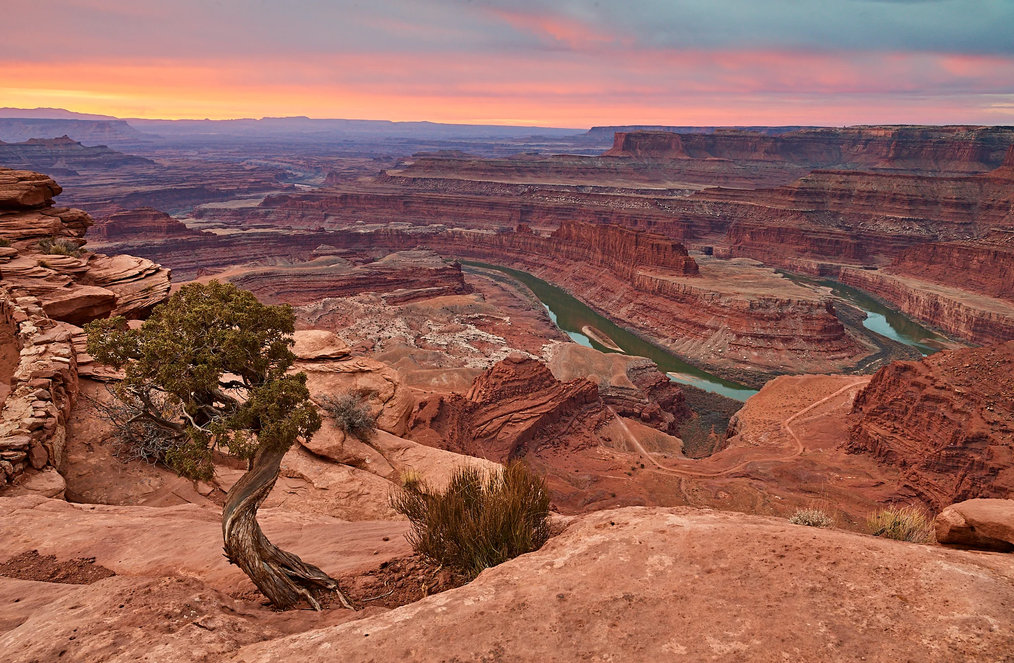Sunrise at Dead Horse Point State Park, Utah
