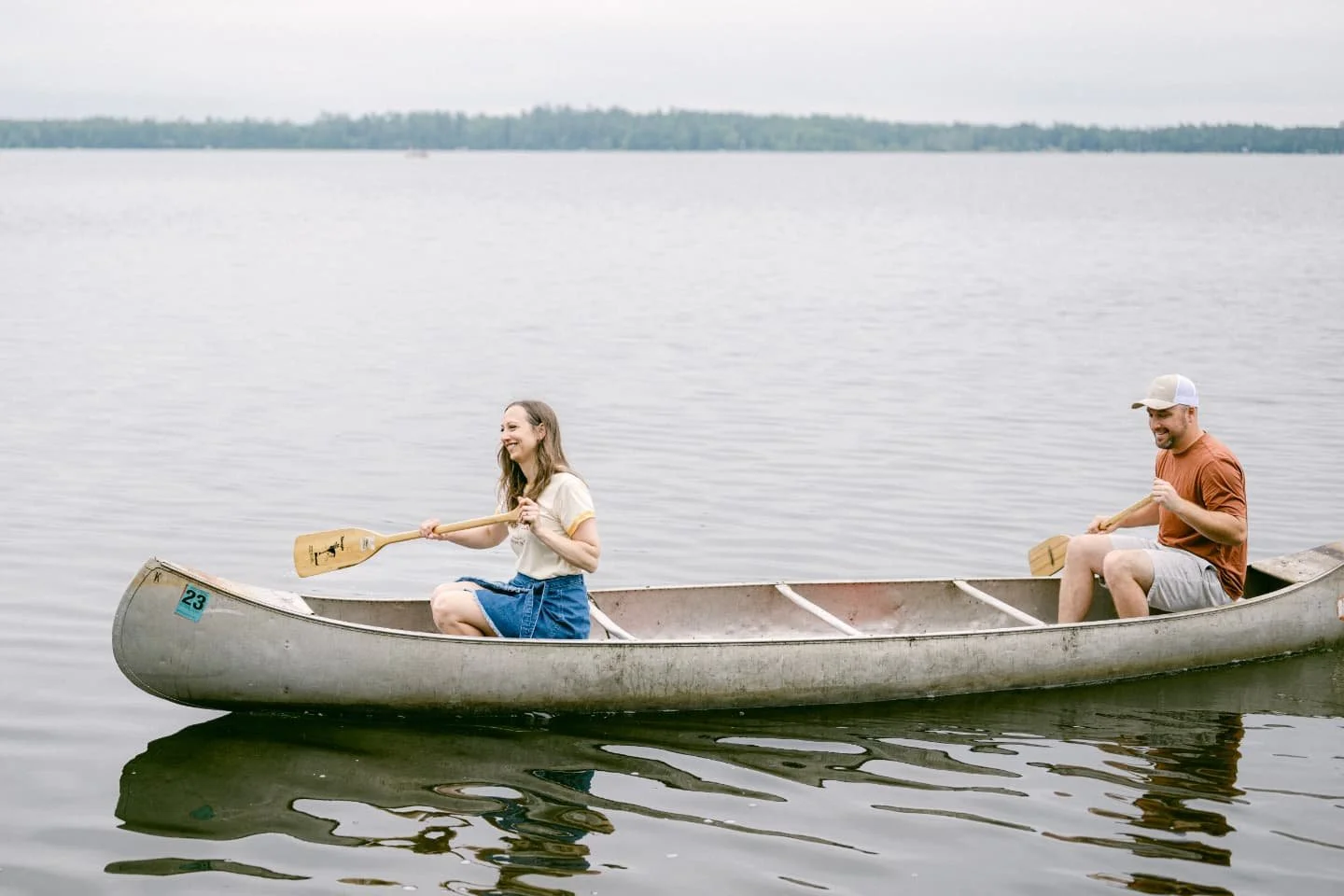 Highly recommend taking engagement photos at your wedding venue. Got me really excited to go back and do all of the things like canoeing and rock climbing with everyone and, most importantly, marrying the best paddle partner, belay partner, dance par