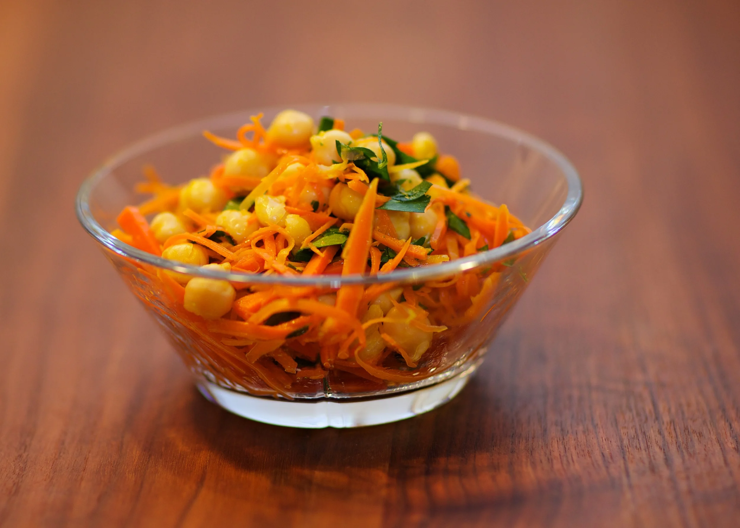 Chickpea and carrot salad a la Thomas Keller.