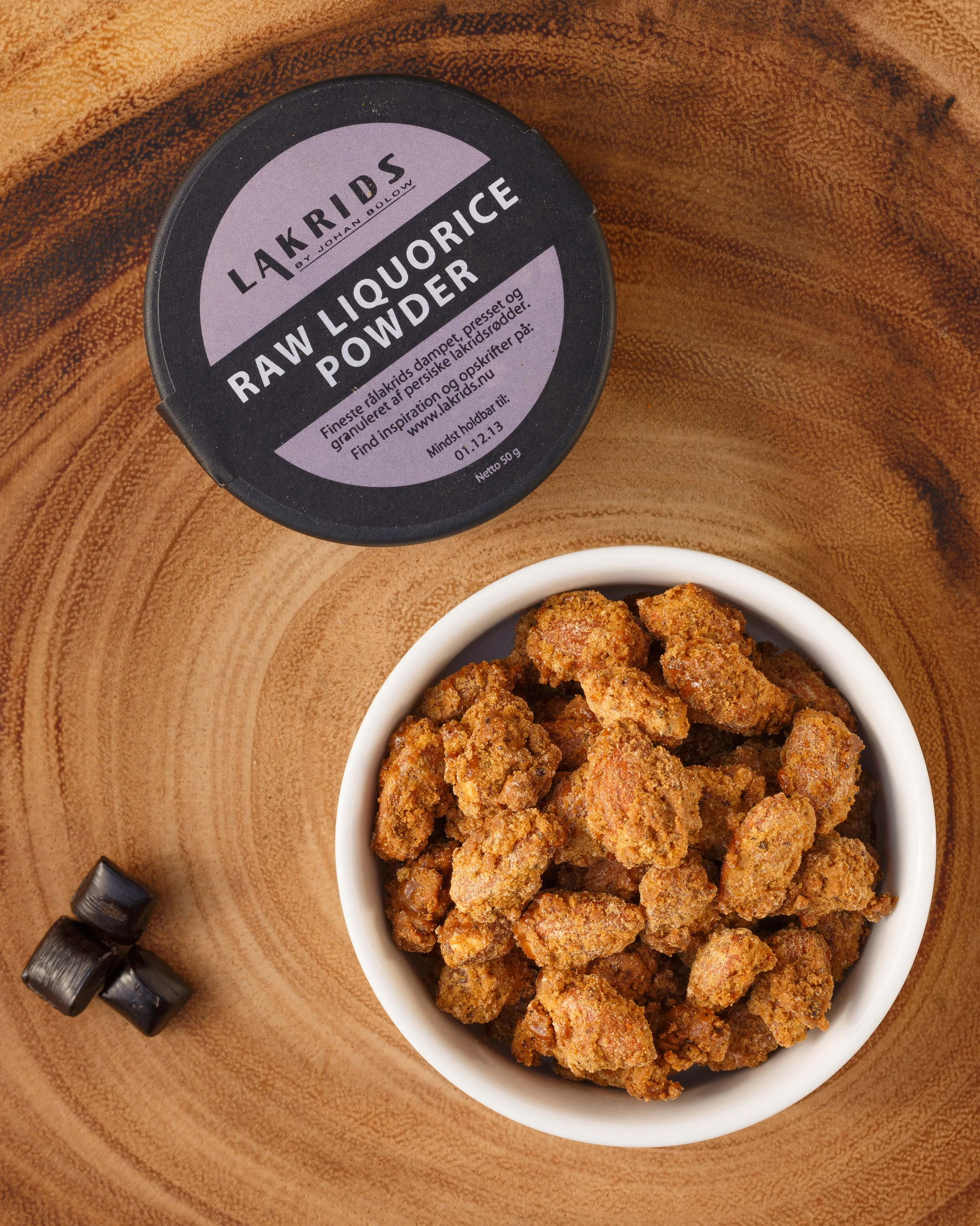 Liquorice Candied Almonds - Brændte Lakridsmandler 