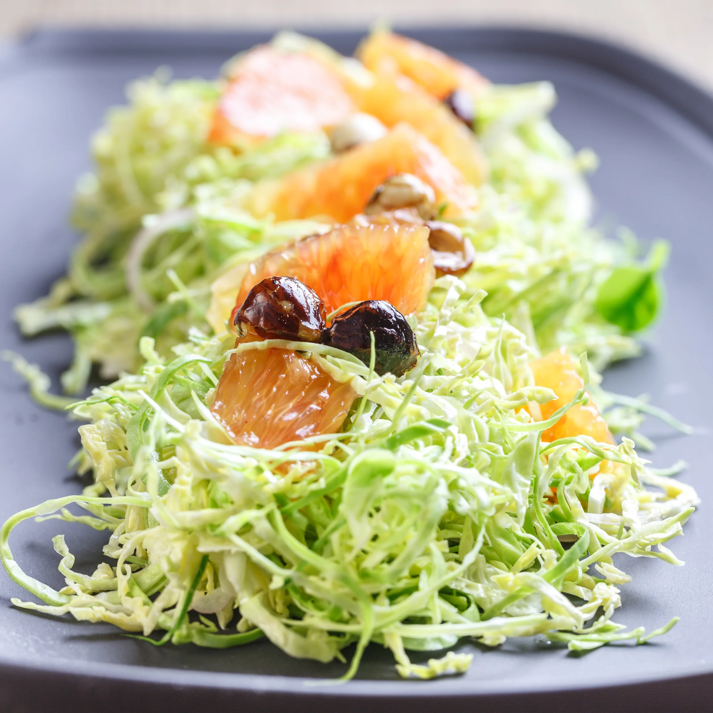 Brussels Sprouts Salad with Dijon Vinaigrette