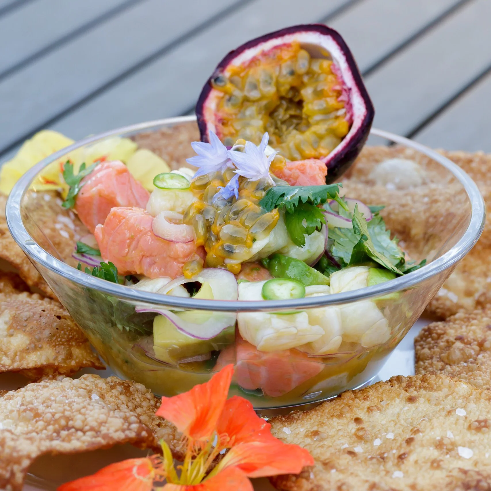 Passion fruit Ceviche