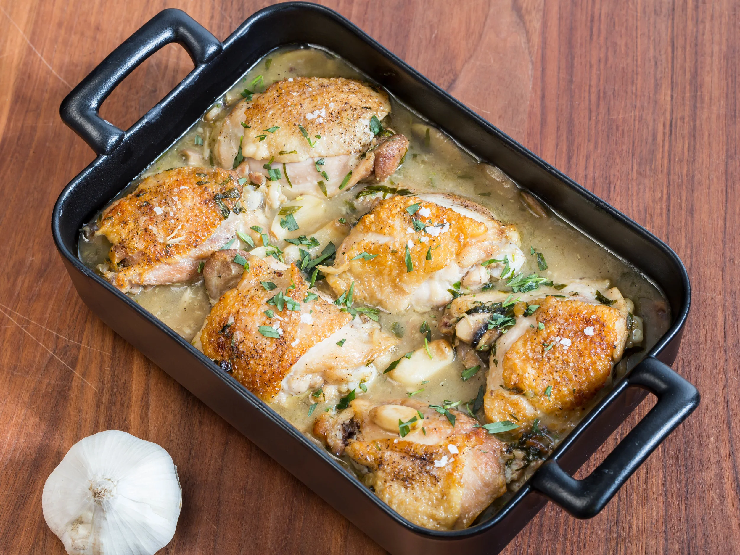 40 Cloves of Garlic Chicken