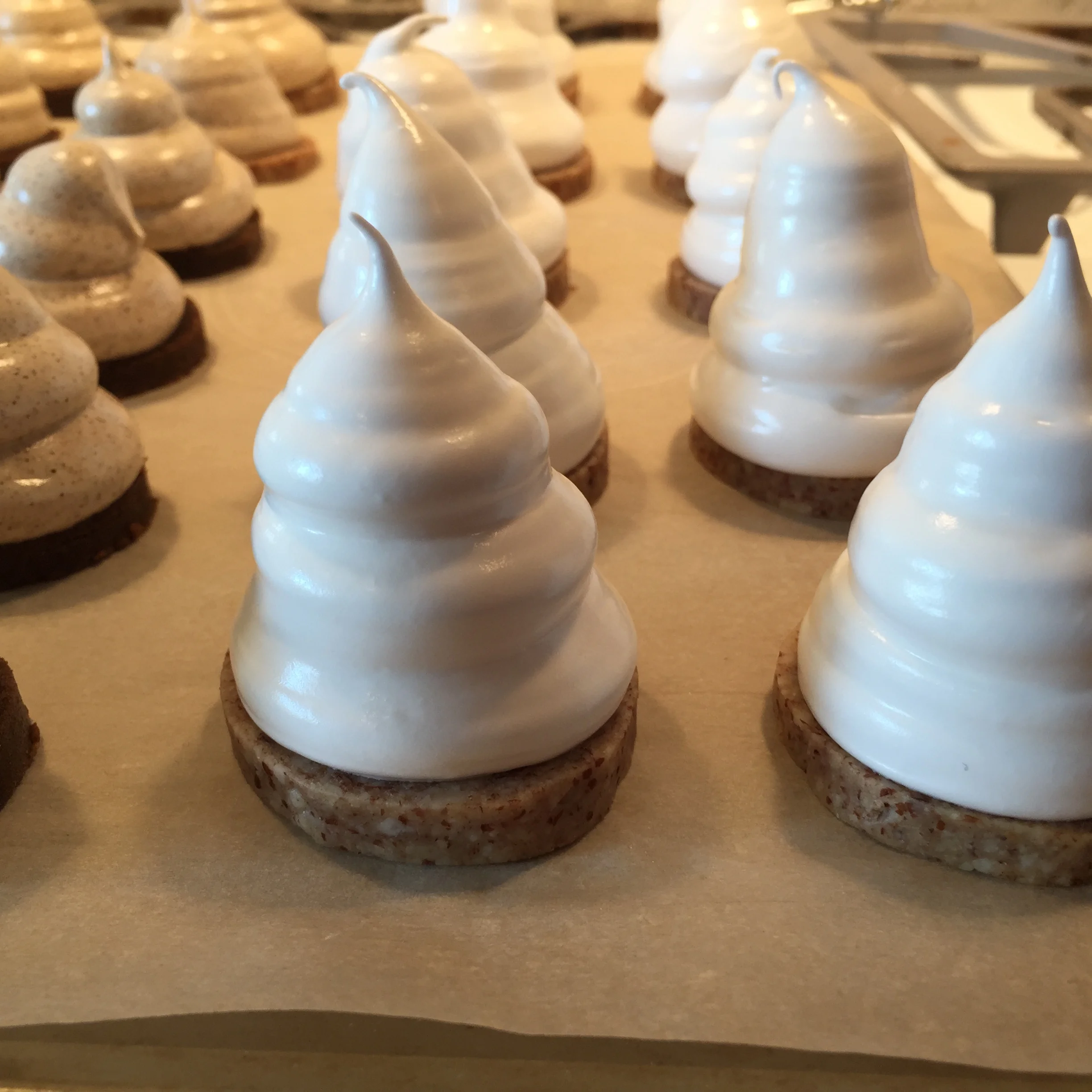 The cream puffs without coating