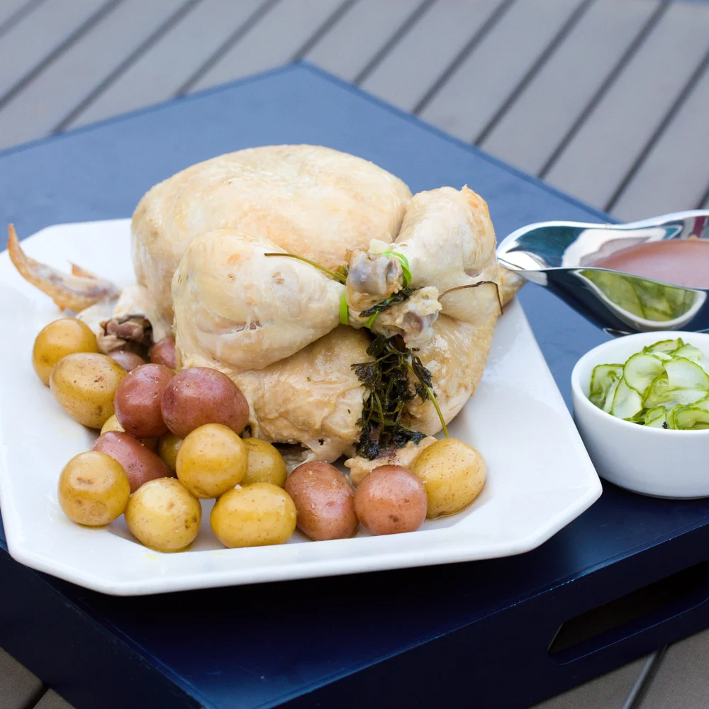 Pot-Roasted Chicken — Sweet • Sour • Savory