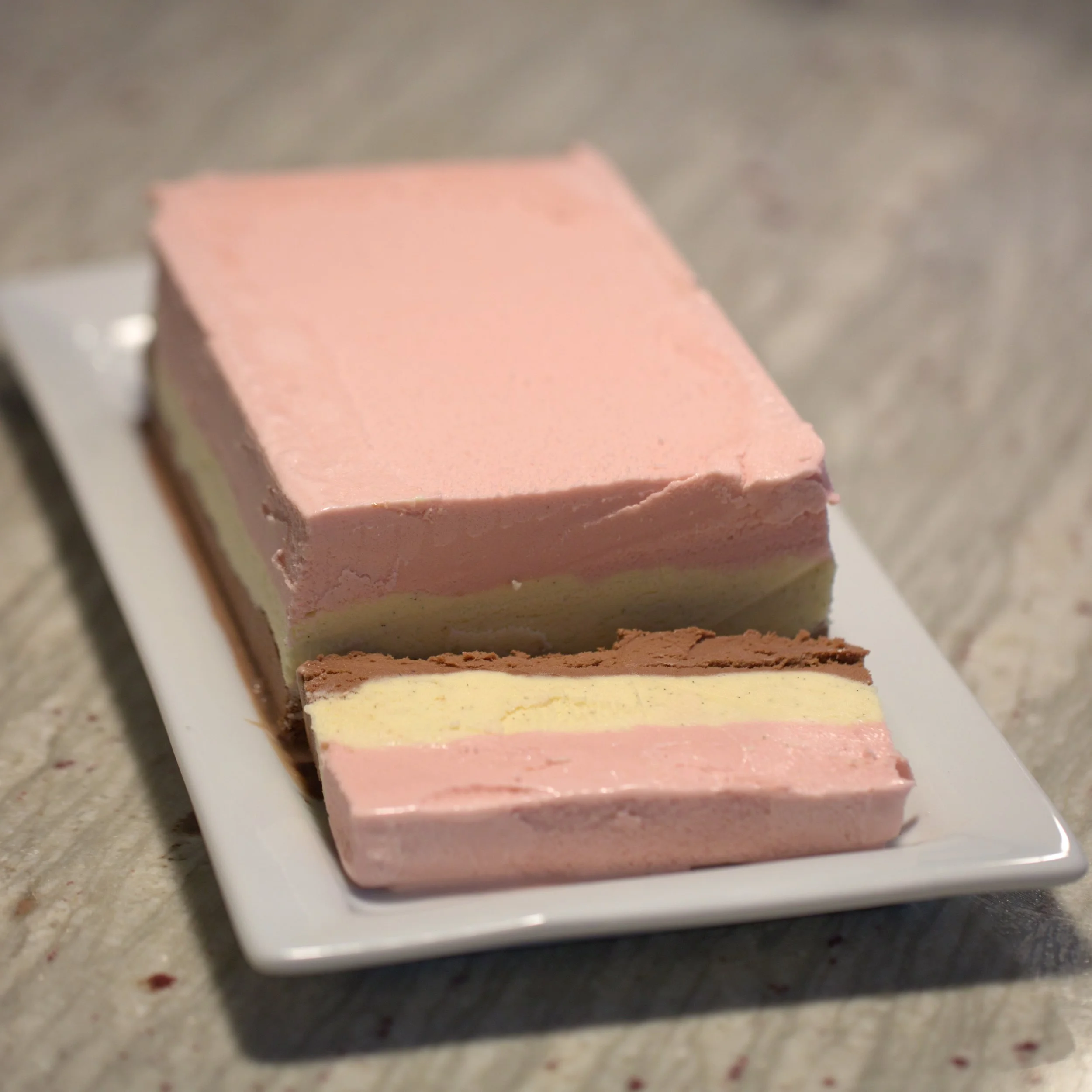 Homemade Neapolitan Ice Cream