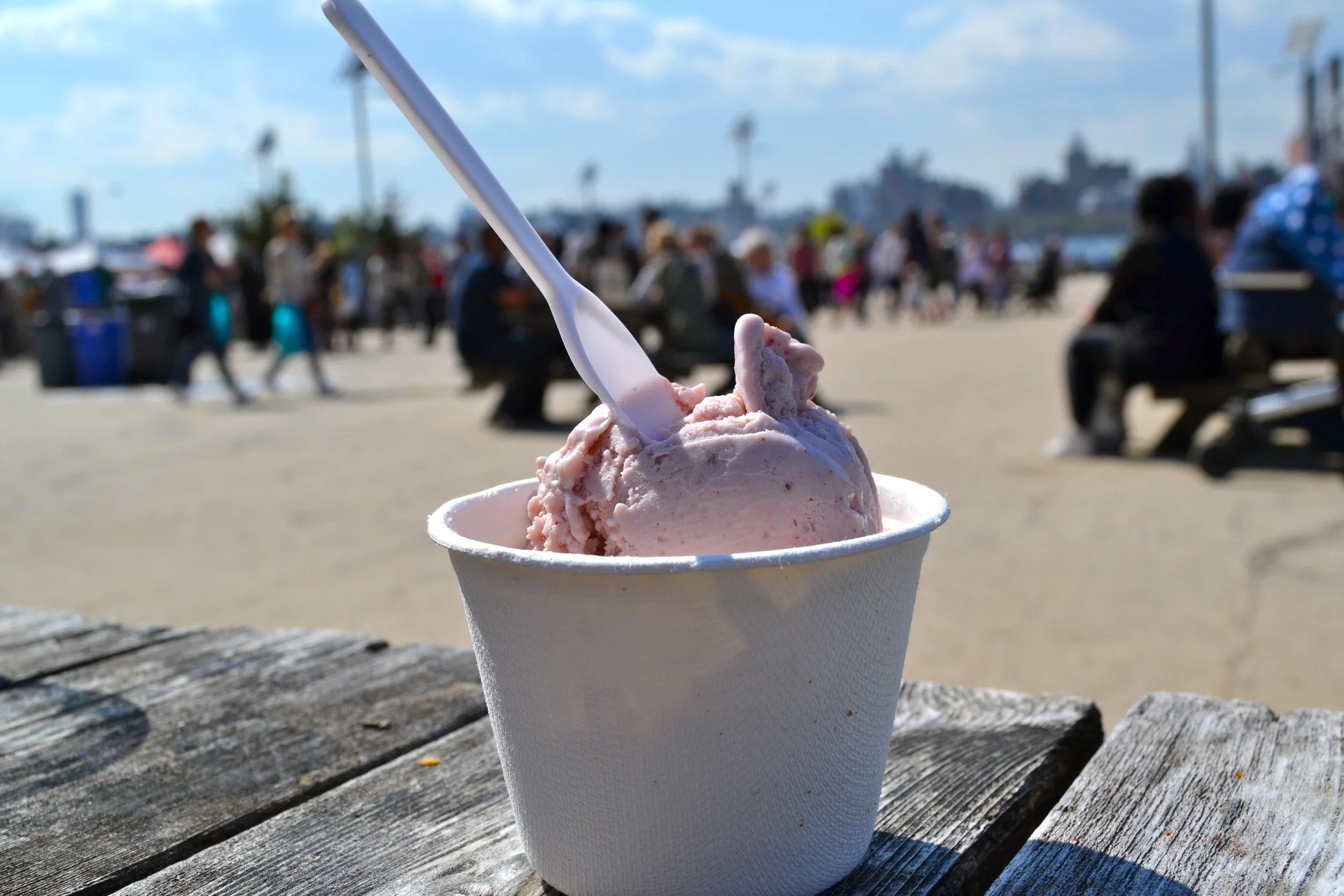 This is not a push pop. But next time, we're getting Alchemy Creamery's strawberries and cream (pictured here) in push pop form.